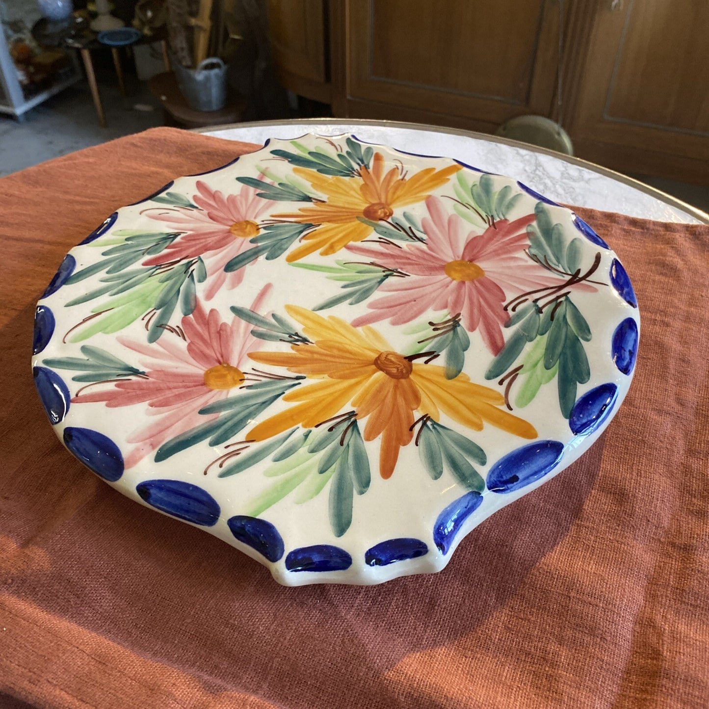 Dessous De Plat Décor Main En Faïence