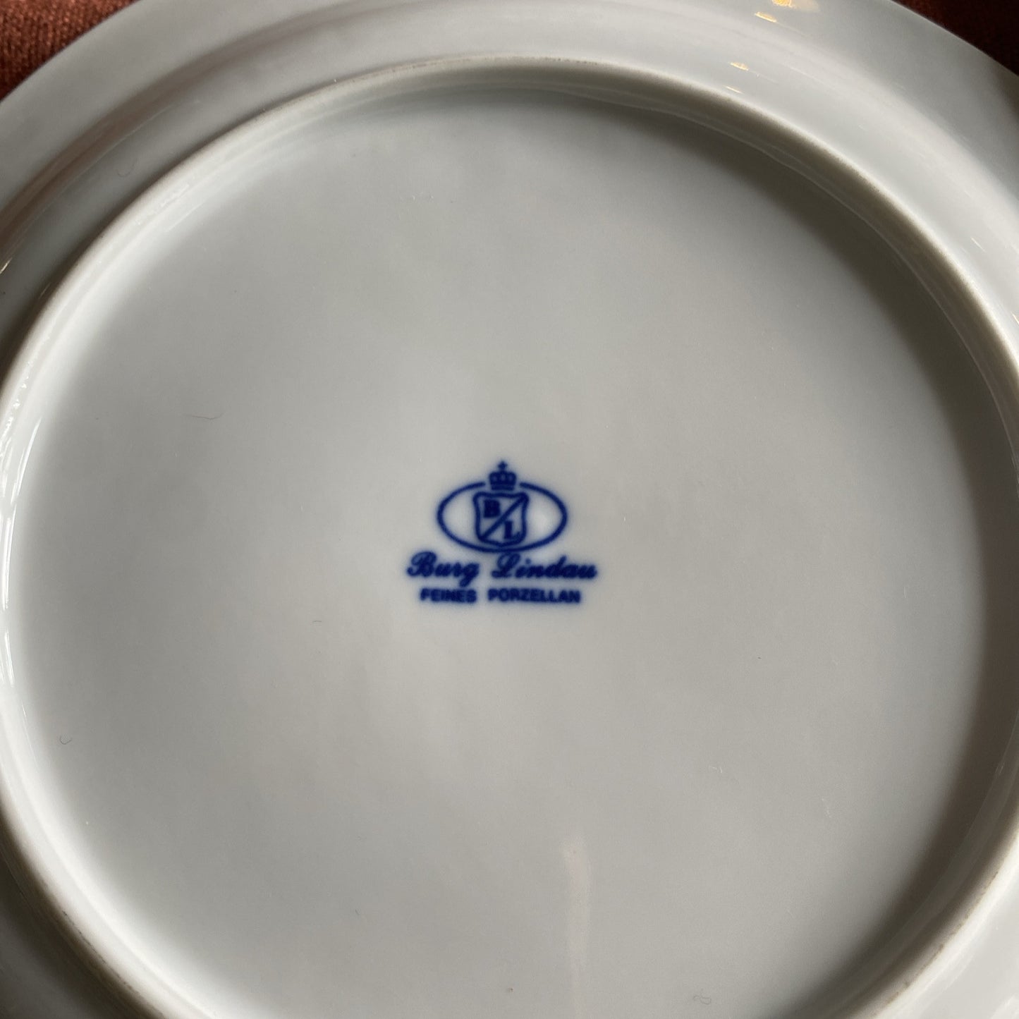 Lot De 6 Assiettes Desserts « Burg Lindau »Vintage