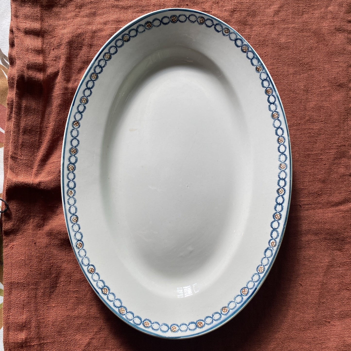 Grand Plat Faïence De Longwy