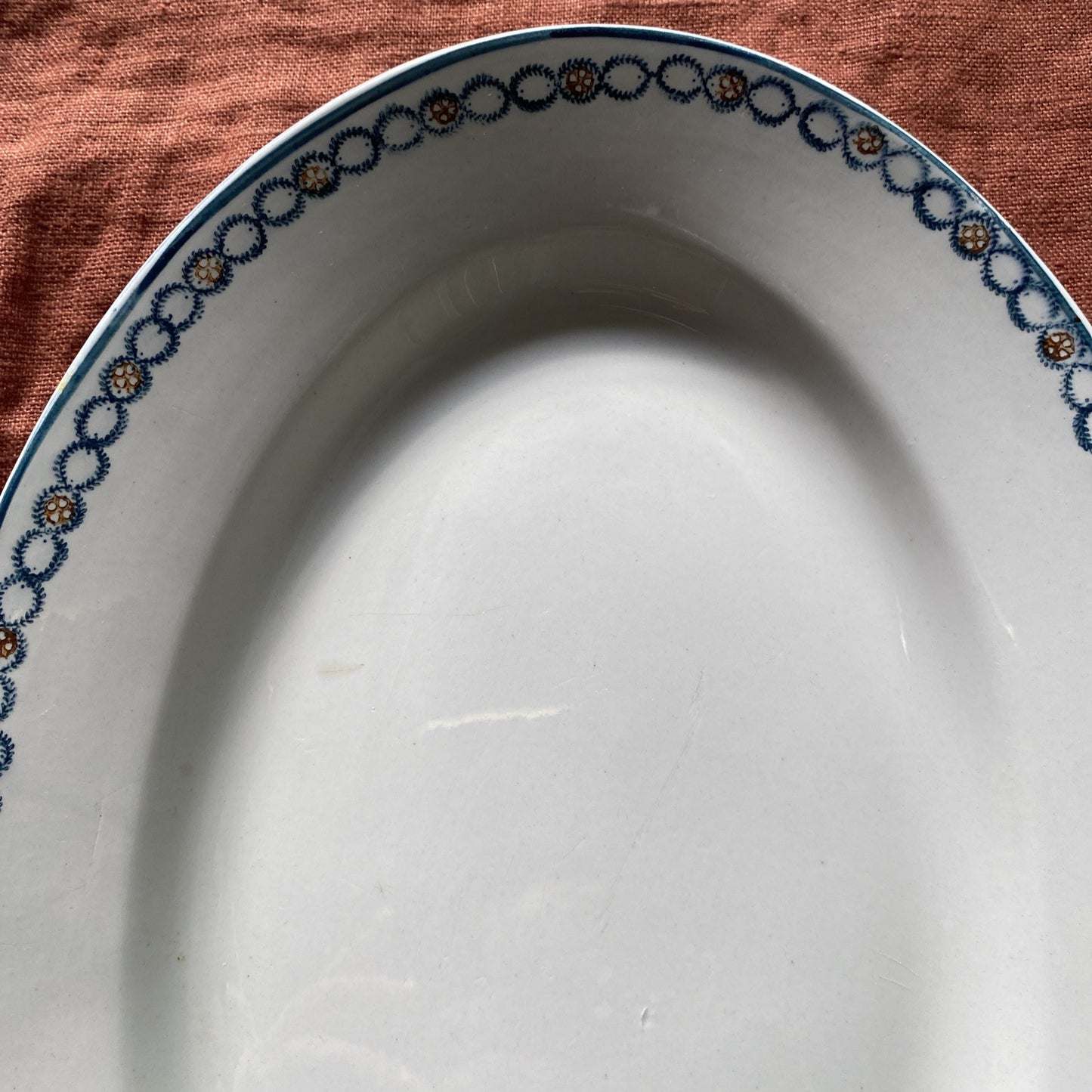 Grand Plat Faïence De Longwy