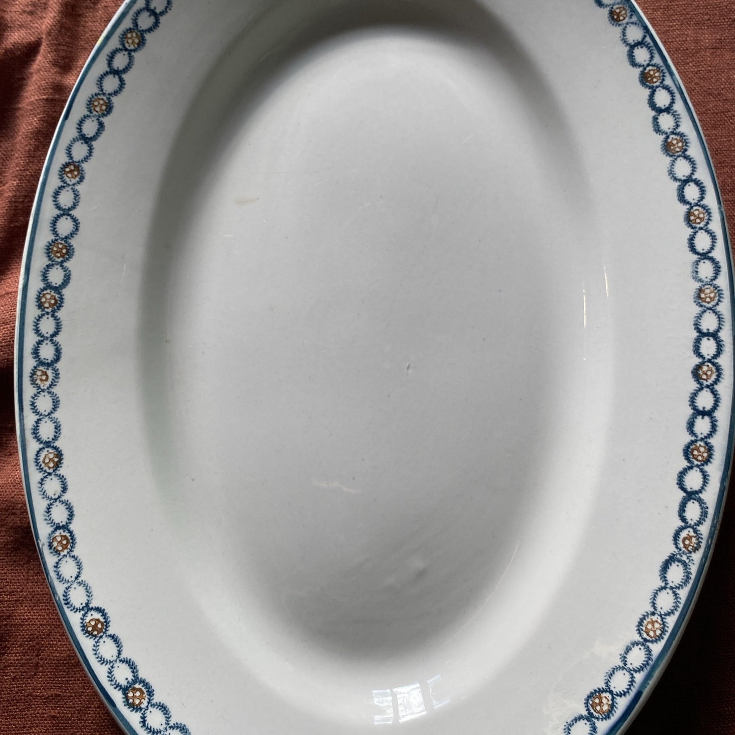 Grand Plat Faïence De Longwy