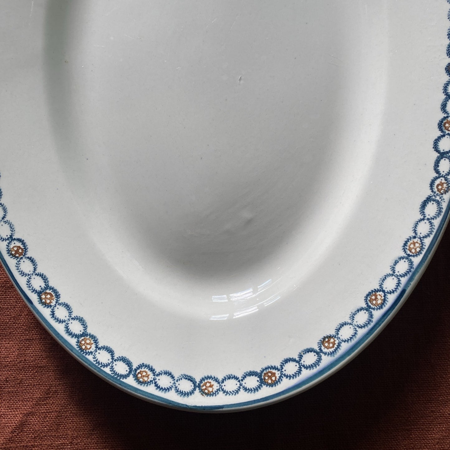 Grand Plat Faïence De Longwy