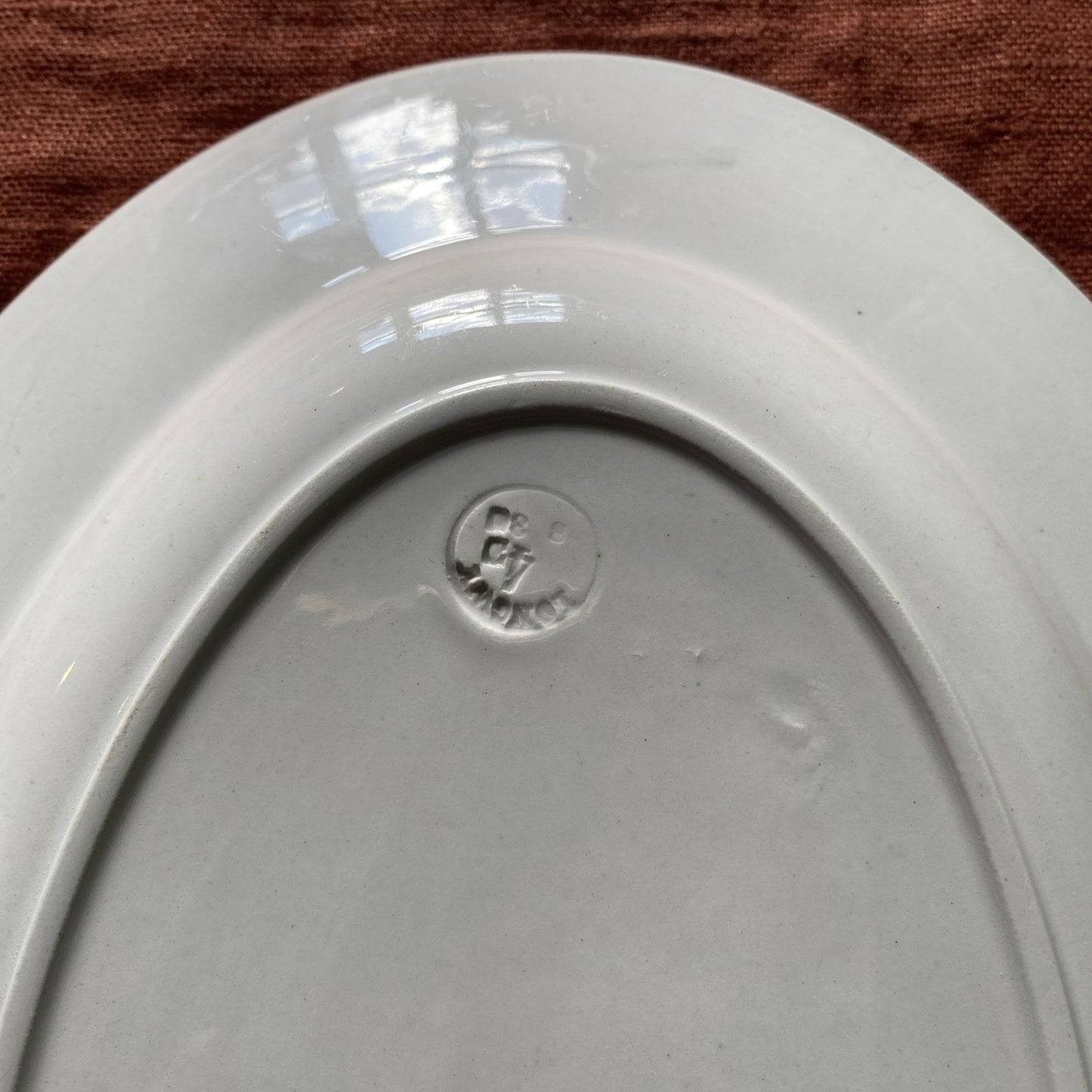 Grand Plat Faïence De Longwy