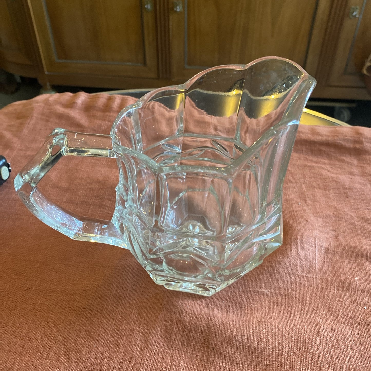 Pichet En Verre Taillé Ancien