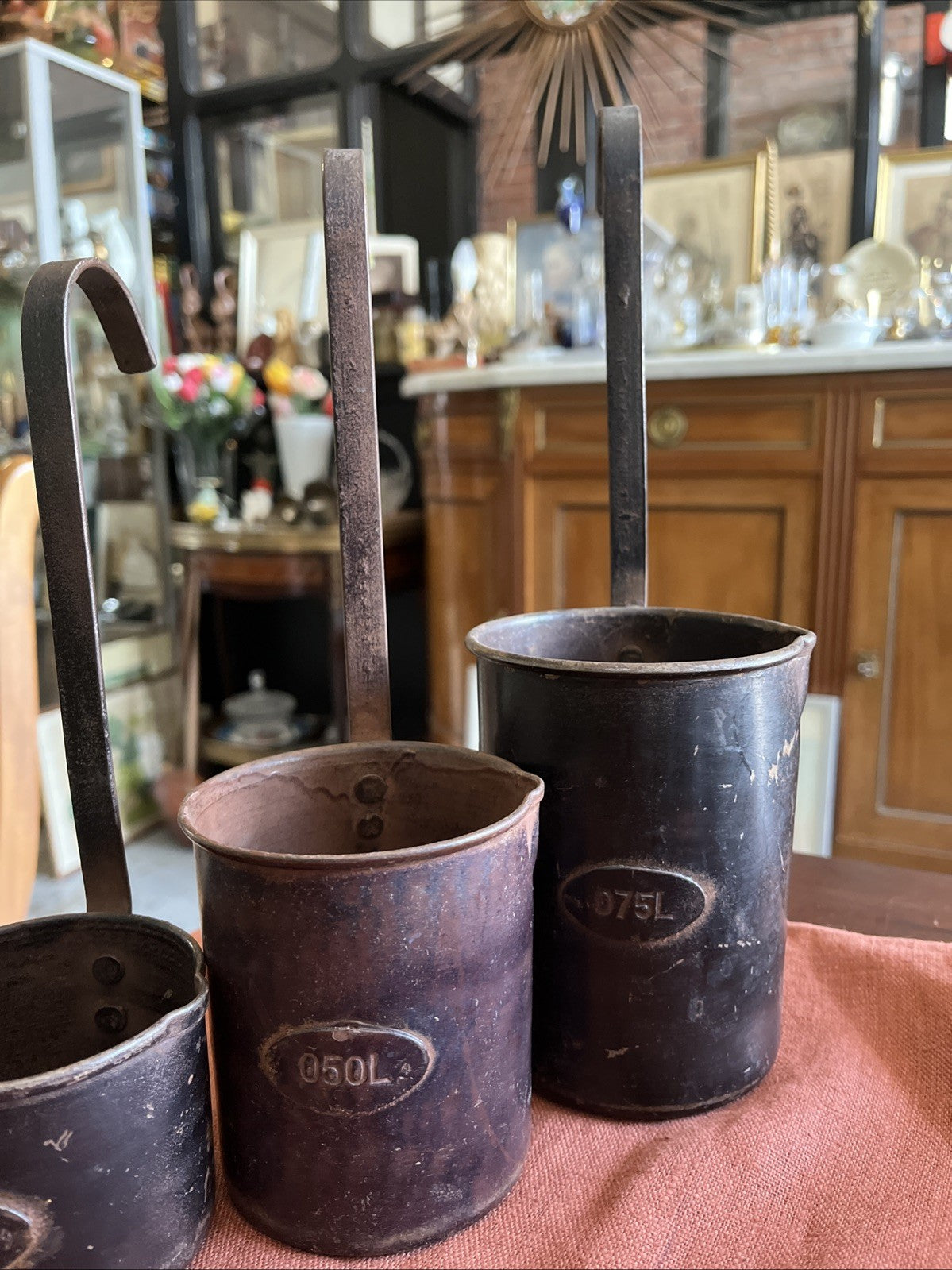 3 Anciens Pot A Mesure Vintages