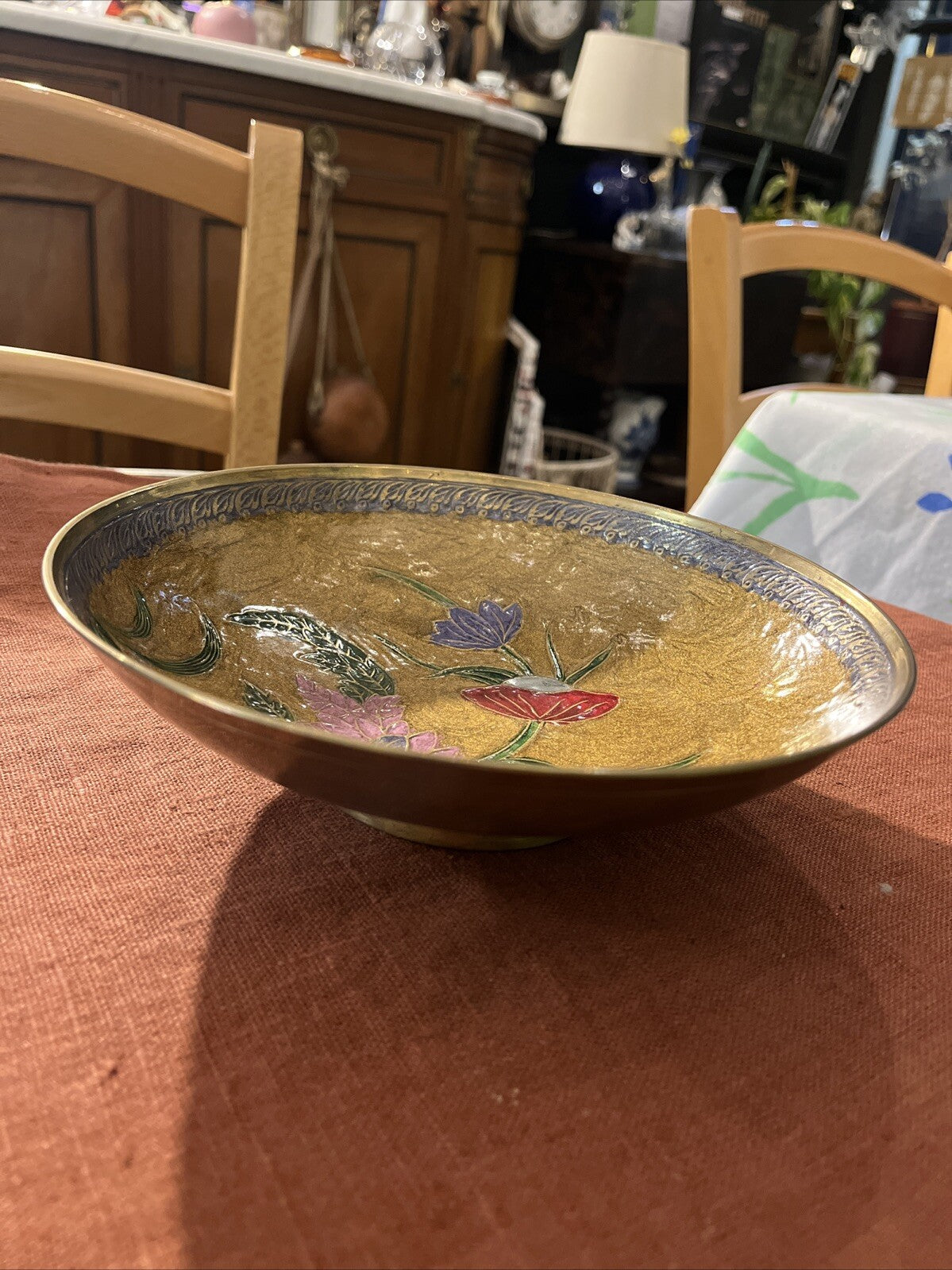 Coupelle En Laiton Cloisonné