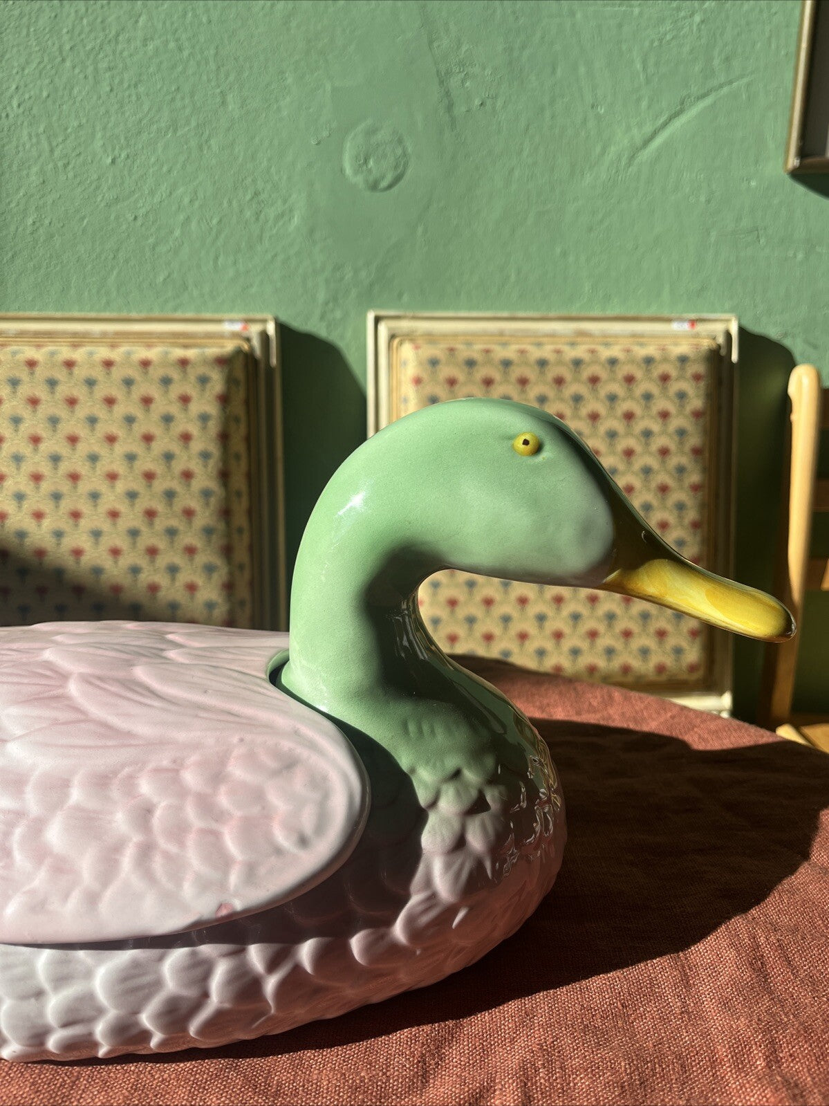 Grande Boîte En Céramique Canard