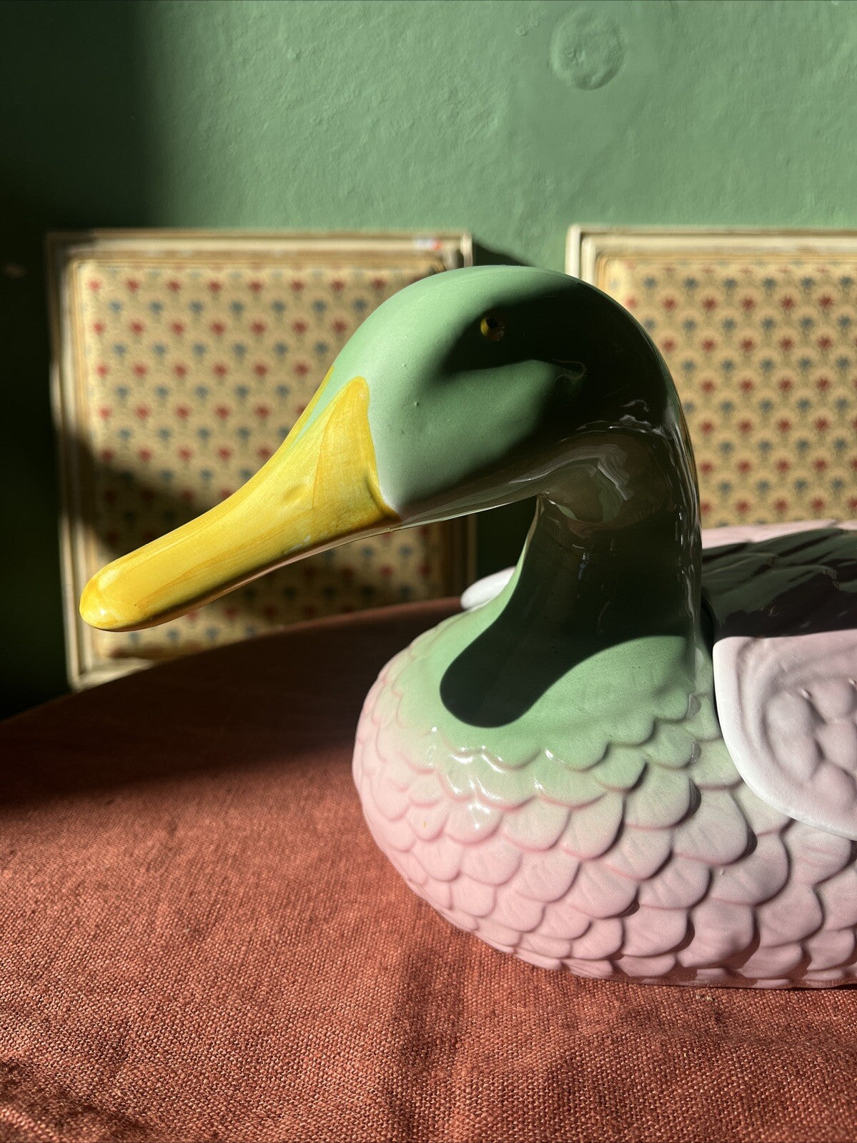 Grande Boîte En Céramique Canard