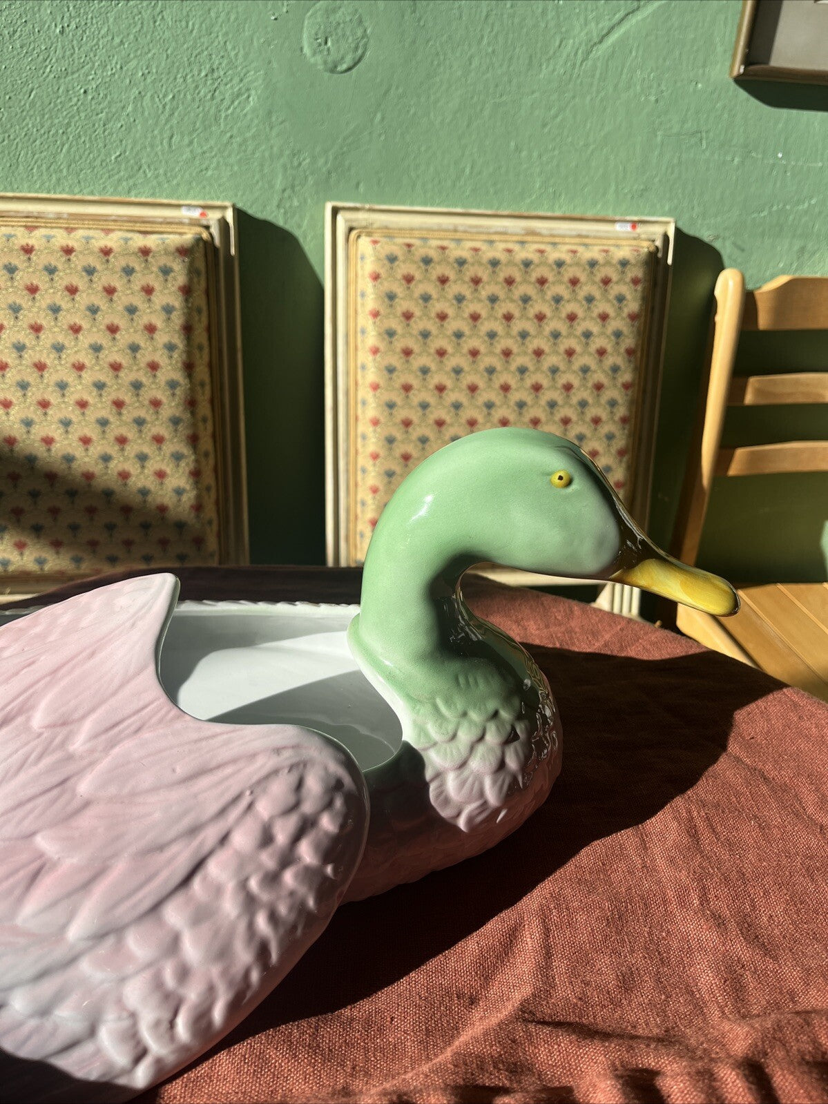 Grande Boîte En Céramique Canard