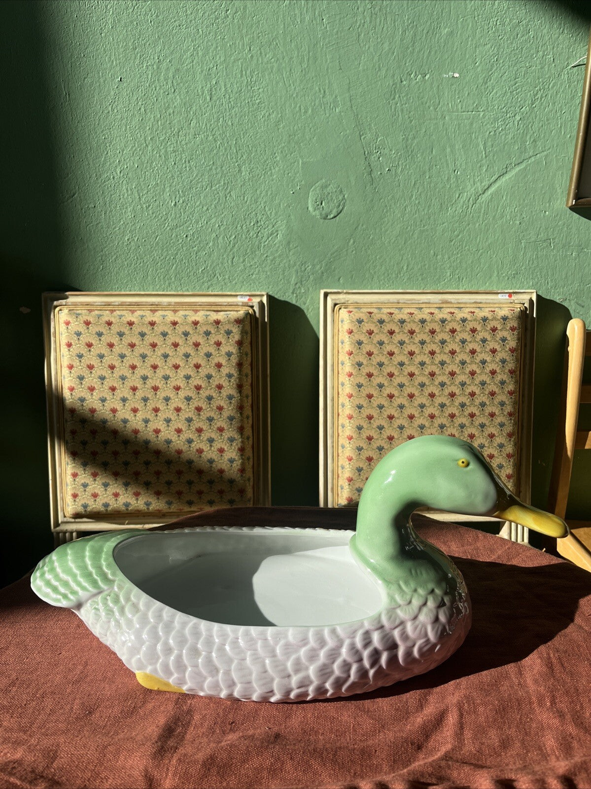Grande Boîte En Céramique Canard