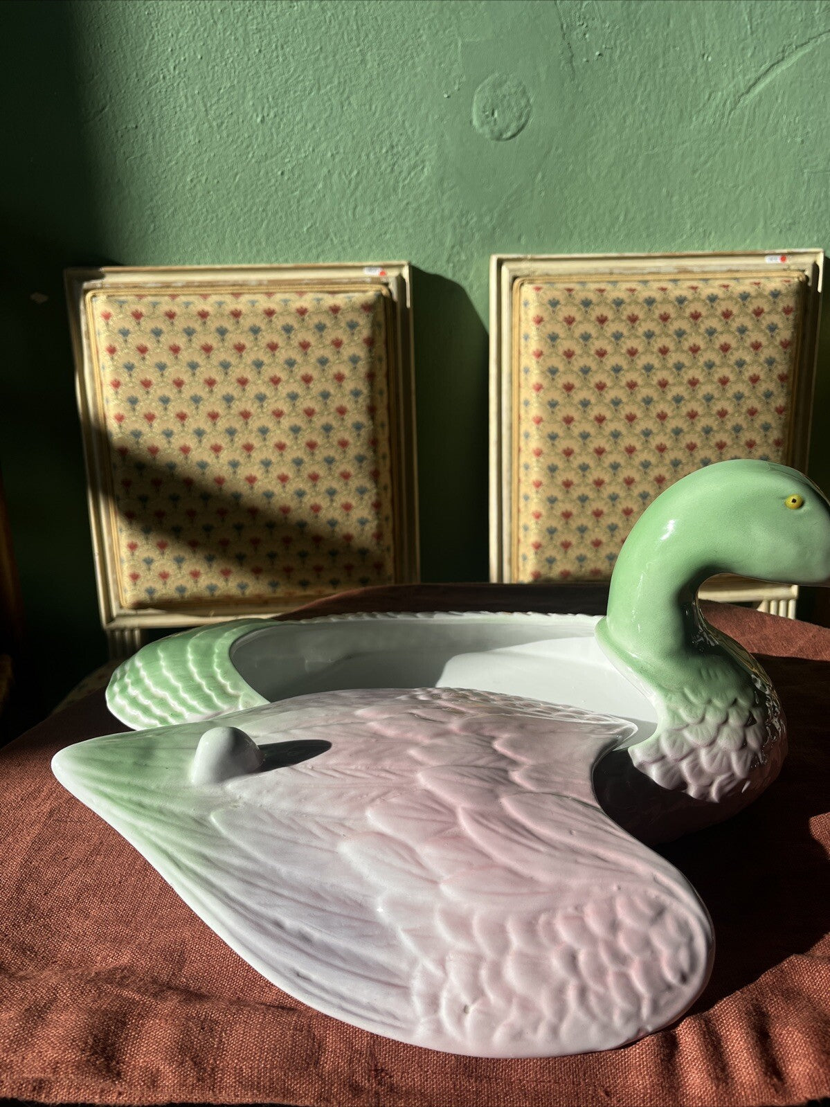 Grande Boîte En Céramique Canard