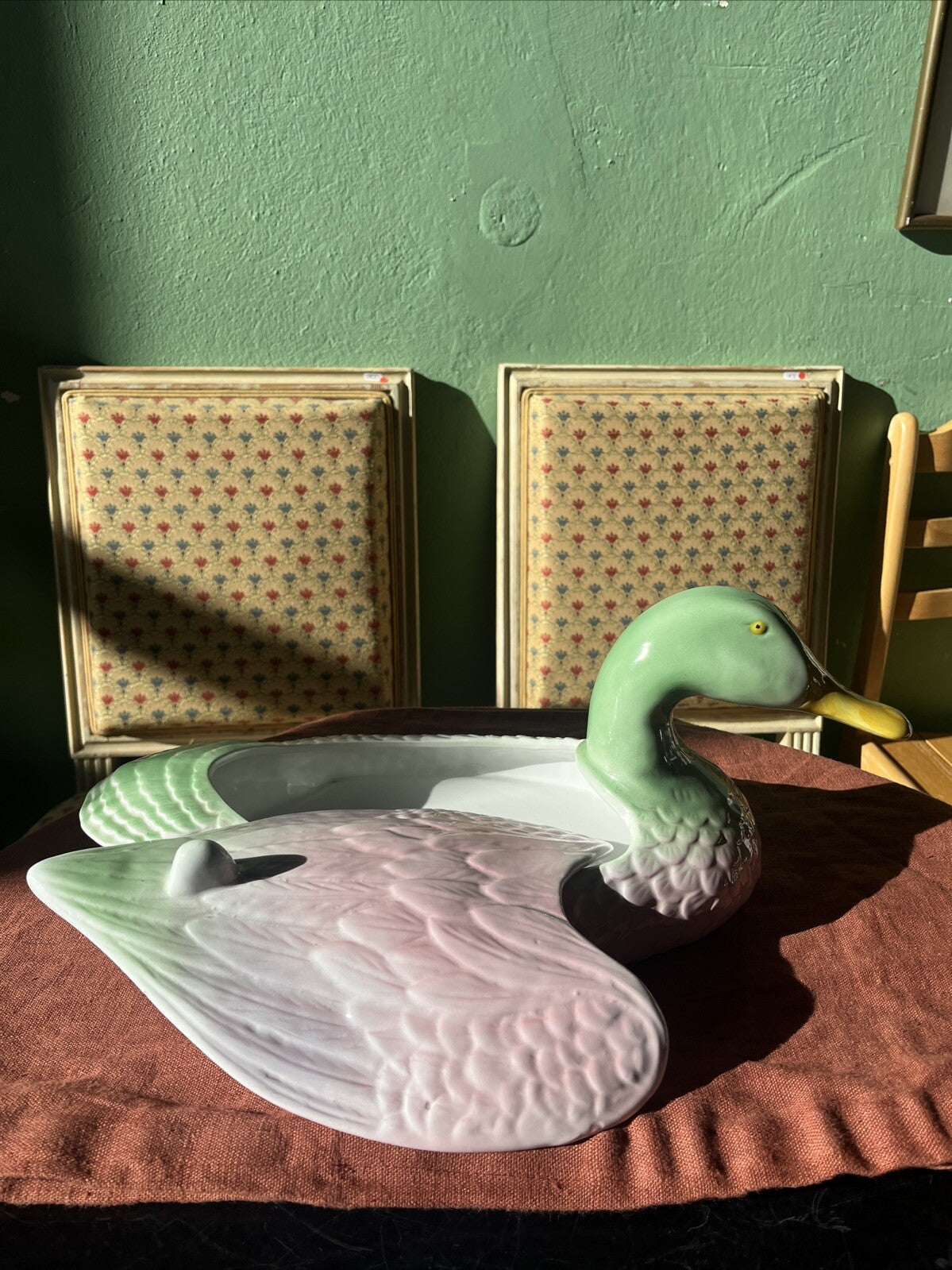 Grande Boîte En Céramique Canard