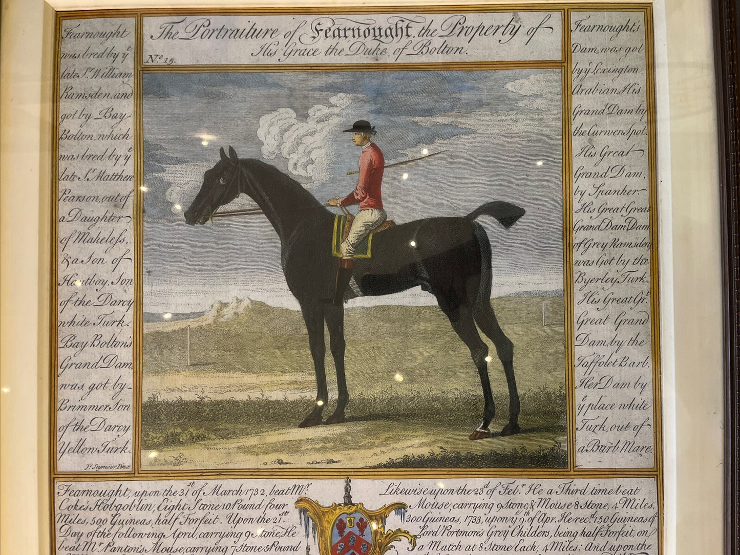 Grand Portrait De « Fearnought, The Property Of His Grace The Duke Of Bolton »