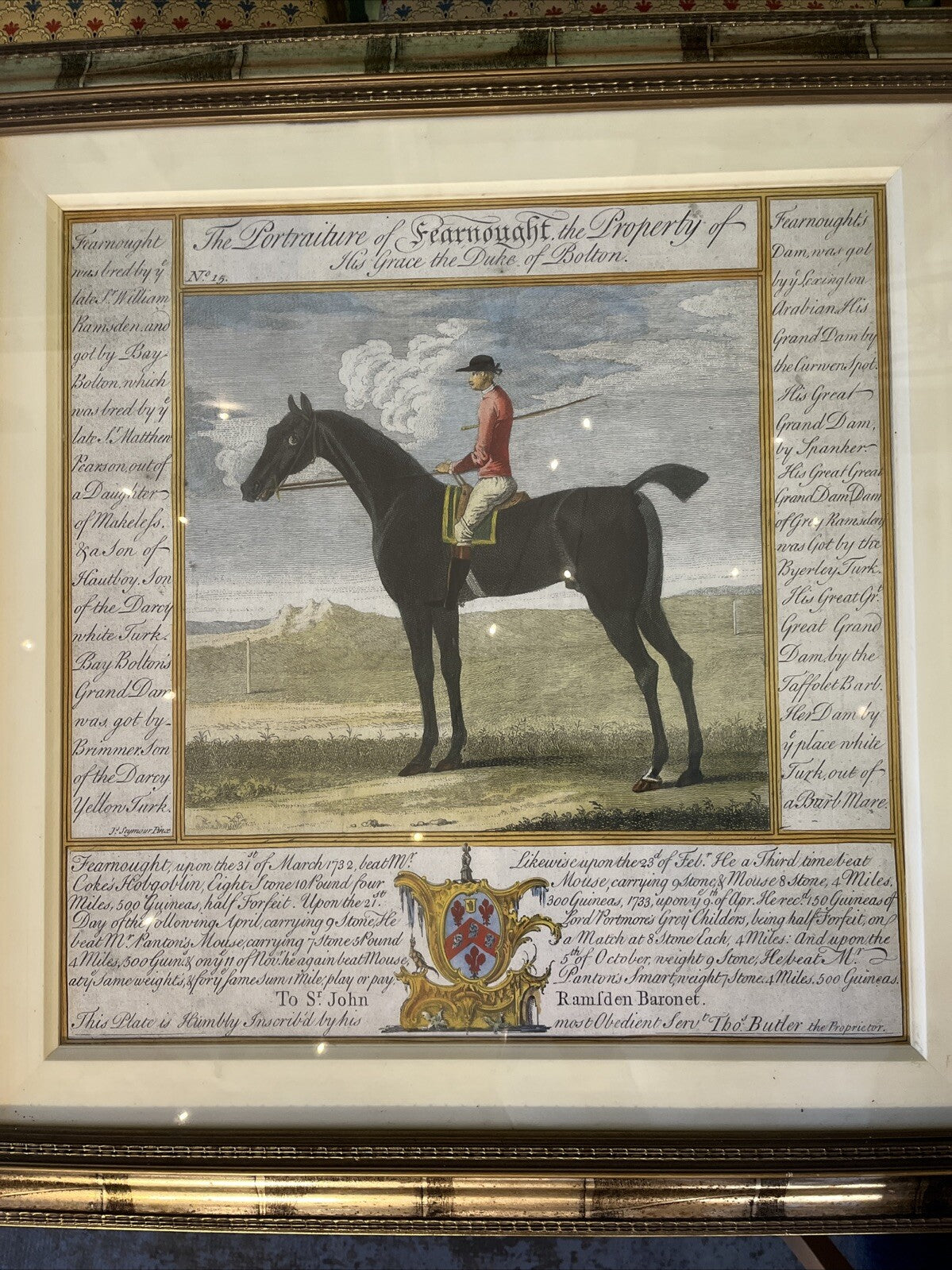 Grand Portrait De « Fearnought, The Property Of His Grace The Duke Of Bolton »