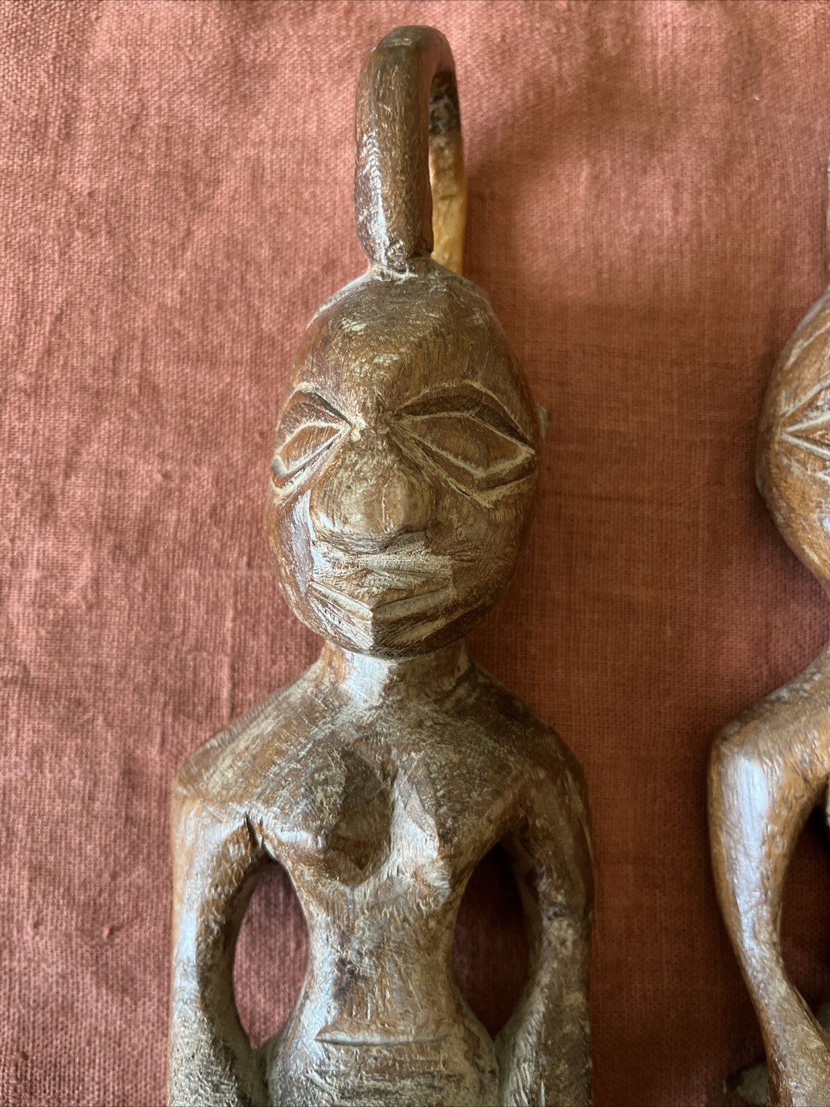 Couple De Statuettes Ethniques