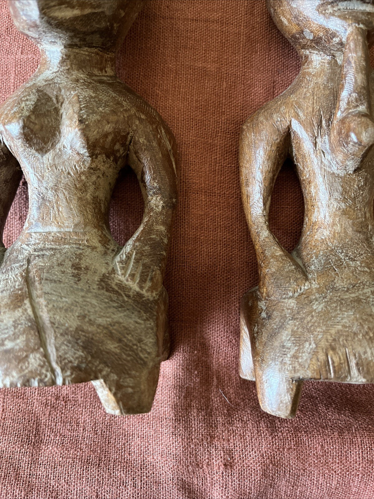 Couple De Statuettes Ethniques