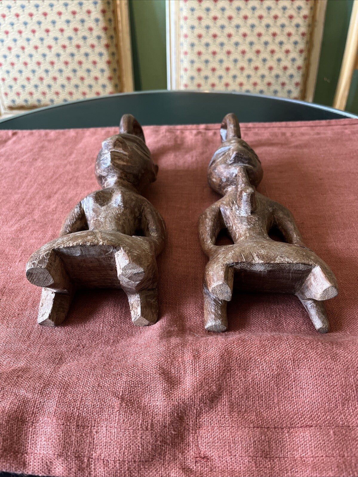 Couple De Statuettes Ethniques