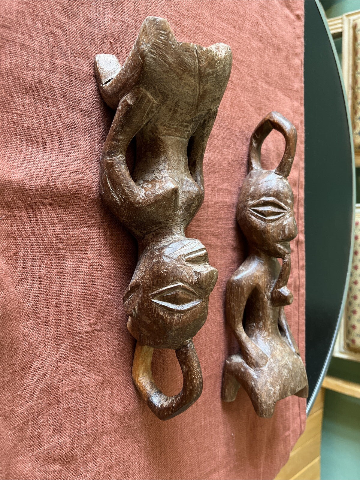 Couple De Statuettes Ethniques