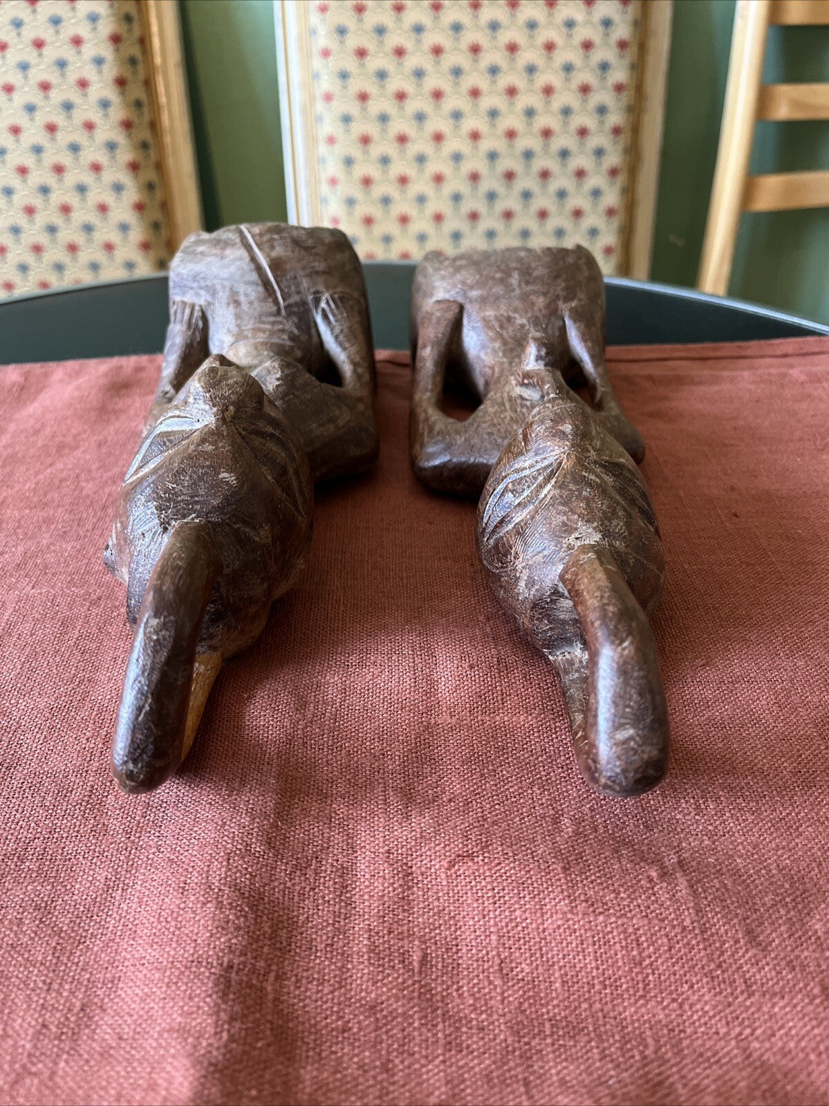 Couple De Statuettes Ethniques