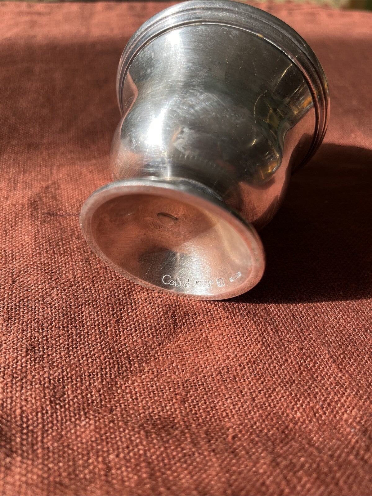 ancien briquet de table en métal argenté Christofle France Colibri