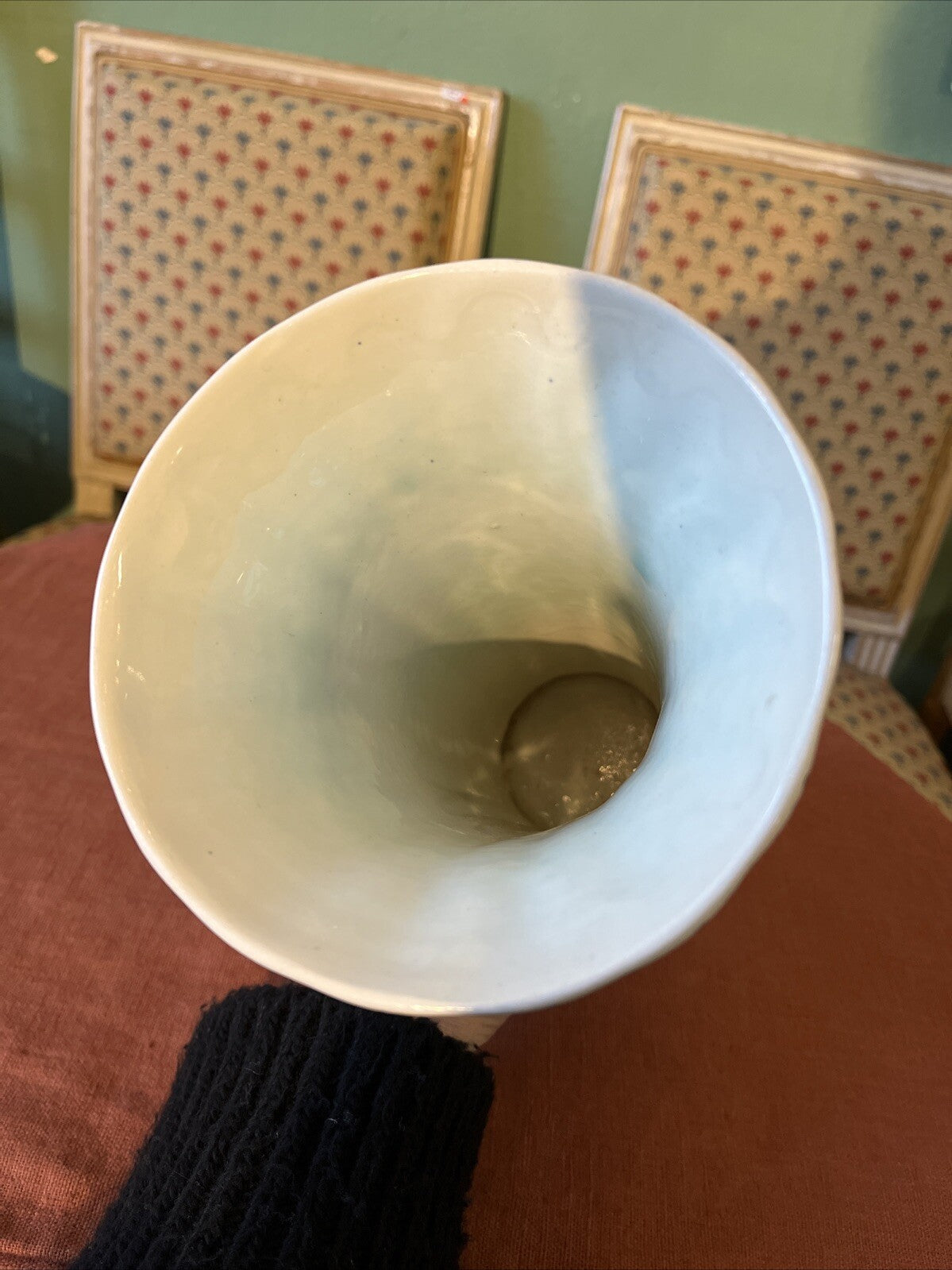 Vase Delfts Par Boch Bleu Blanc
