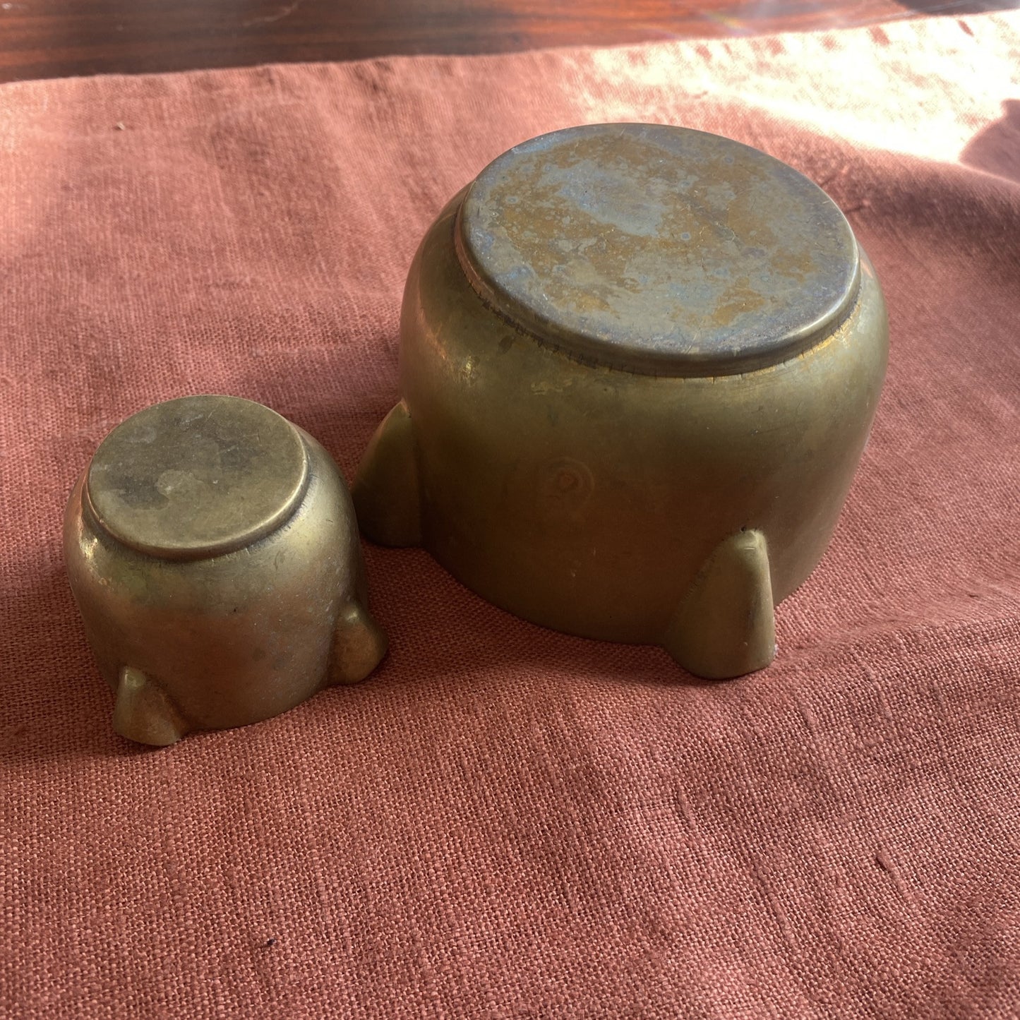 Lot De 2 Cendiers En Bronze