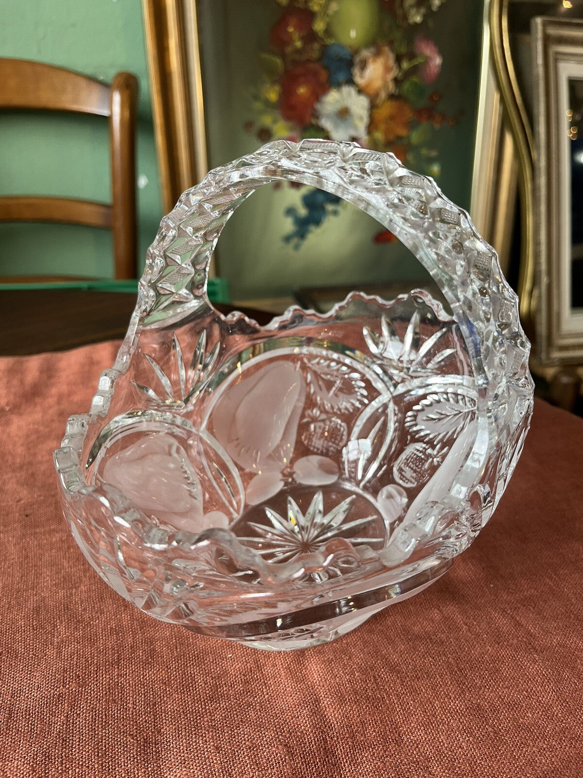 Panier En Cristal De Bohème