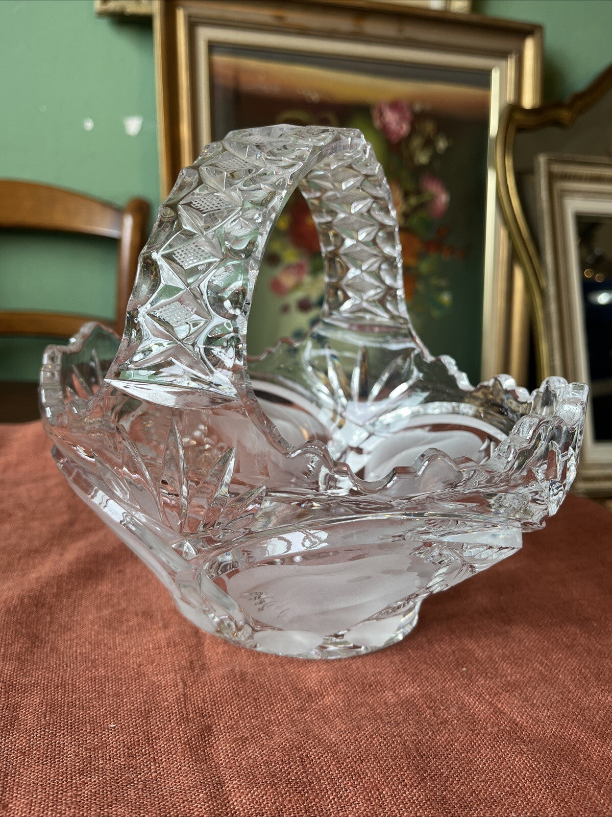 Panier En Cristal De Bohème