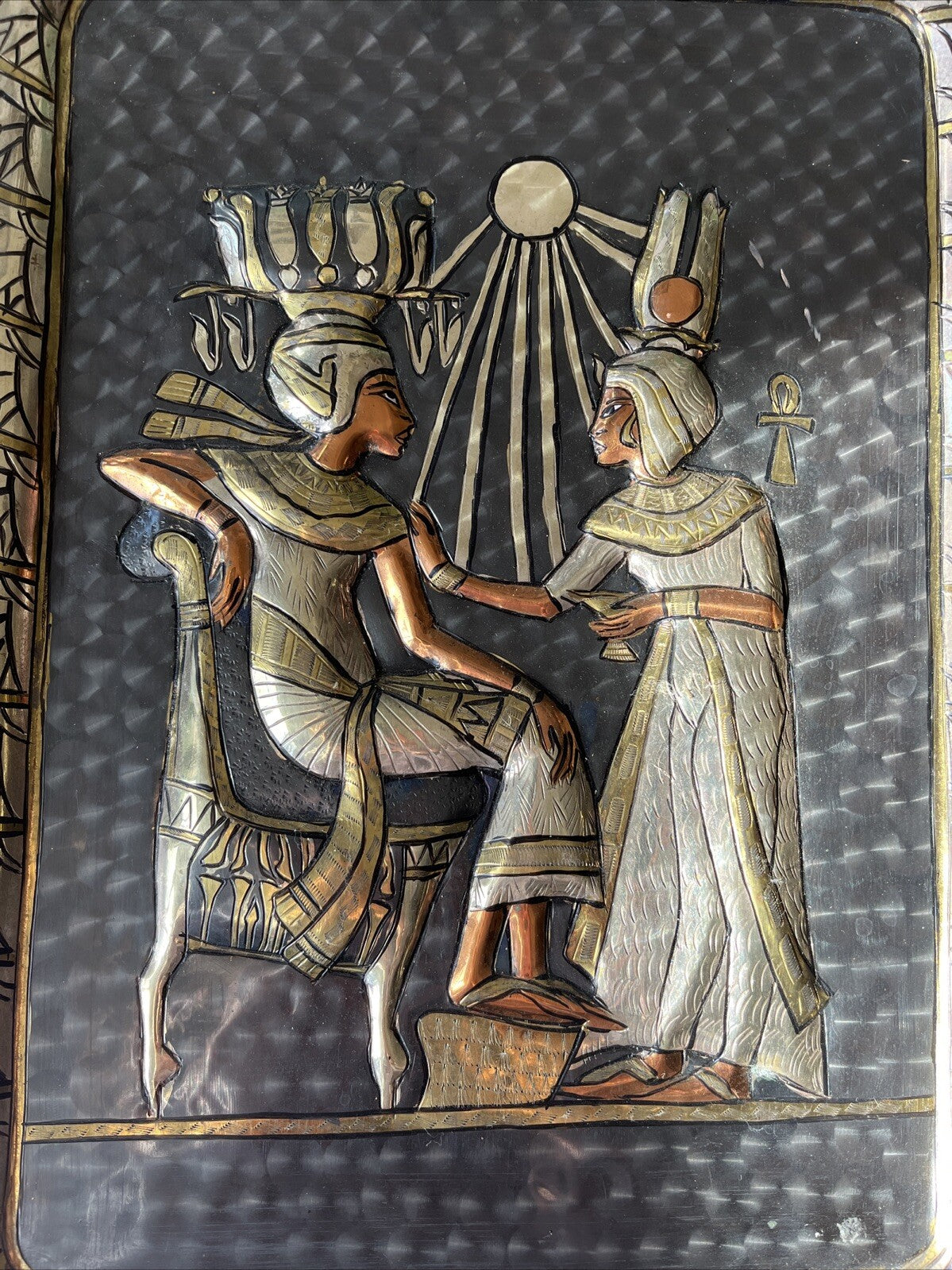 Plaque Égyptienne Métal 1992