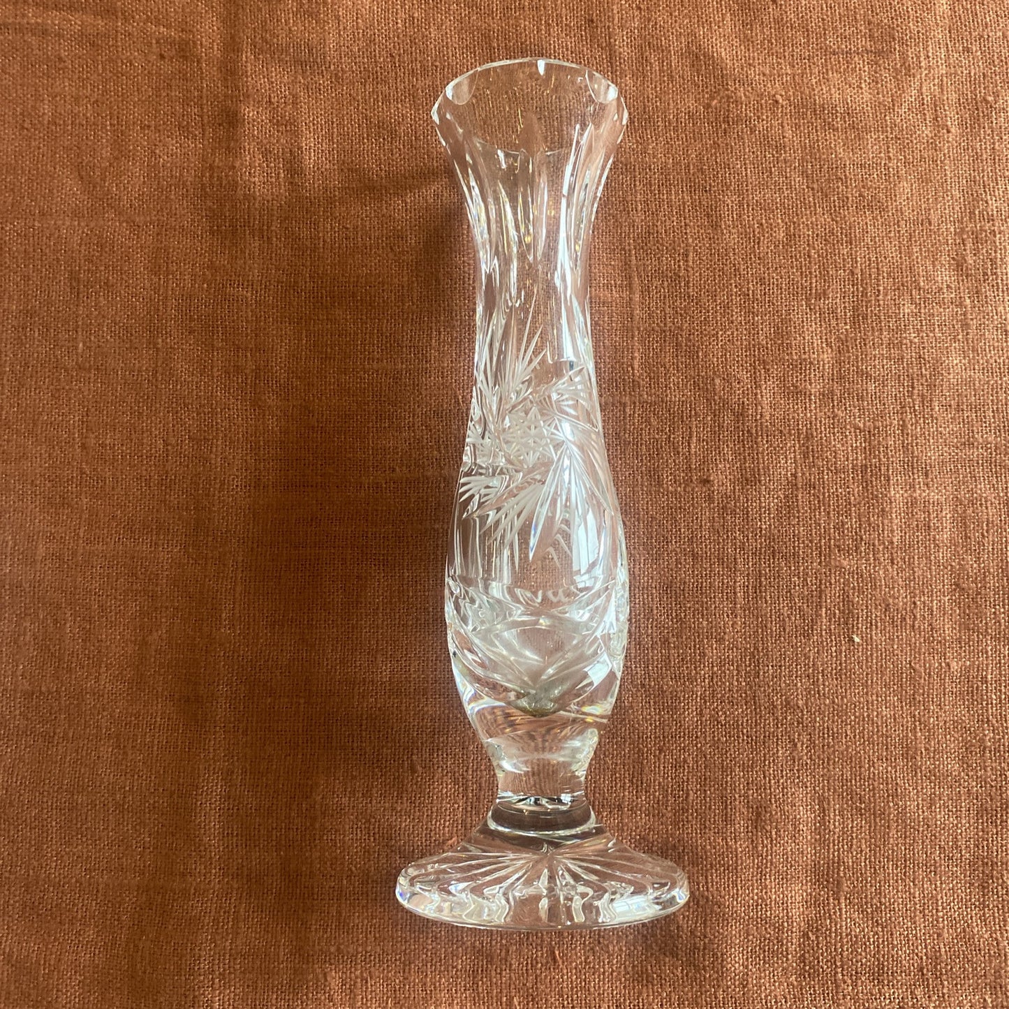 Soliflore En Cristal Taillé
