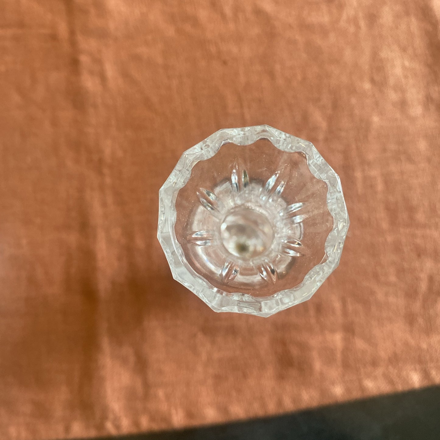 Soliflore En Cristal Taillé