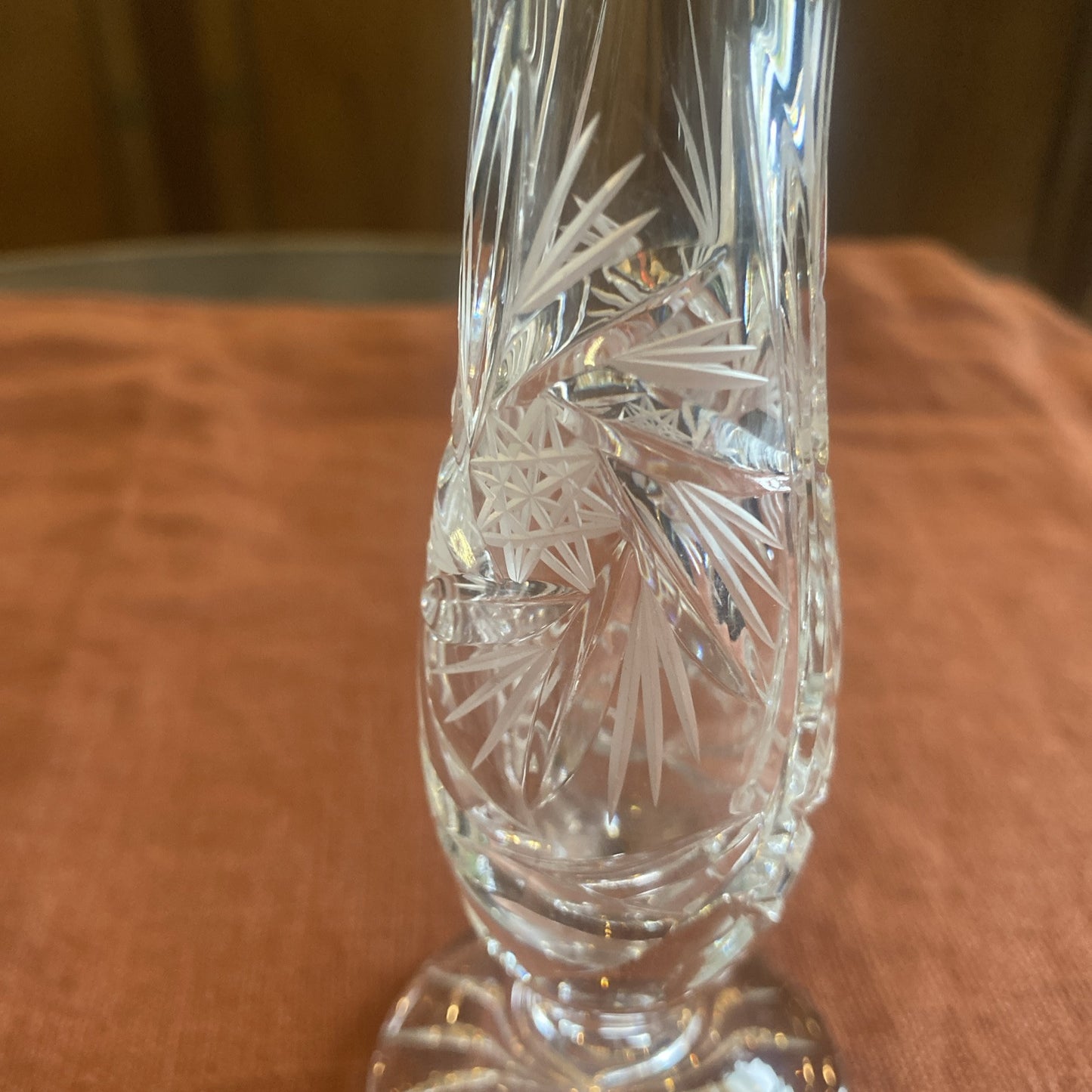 Soliflore En Cristal Taillé