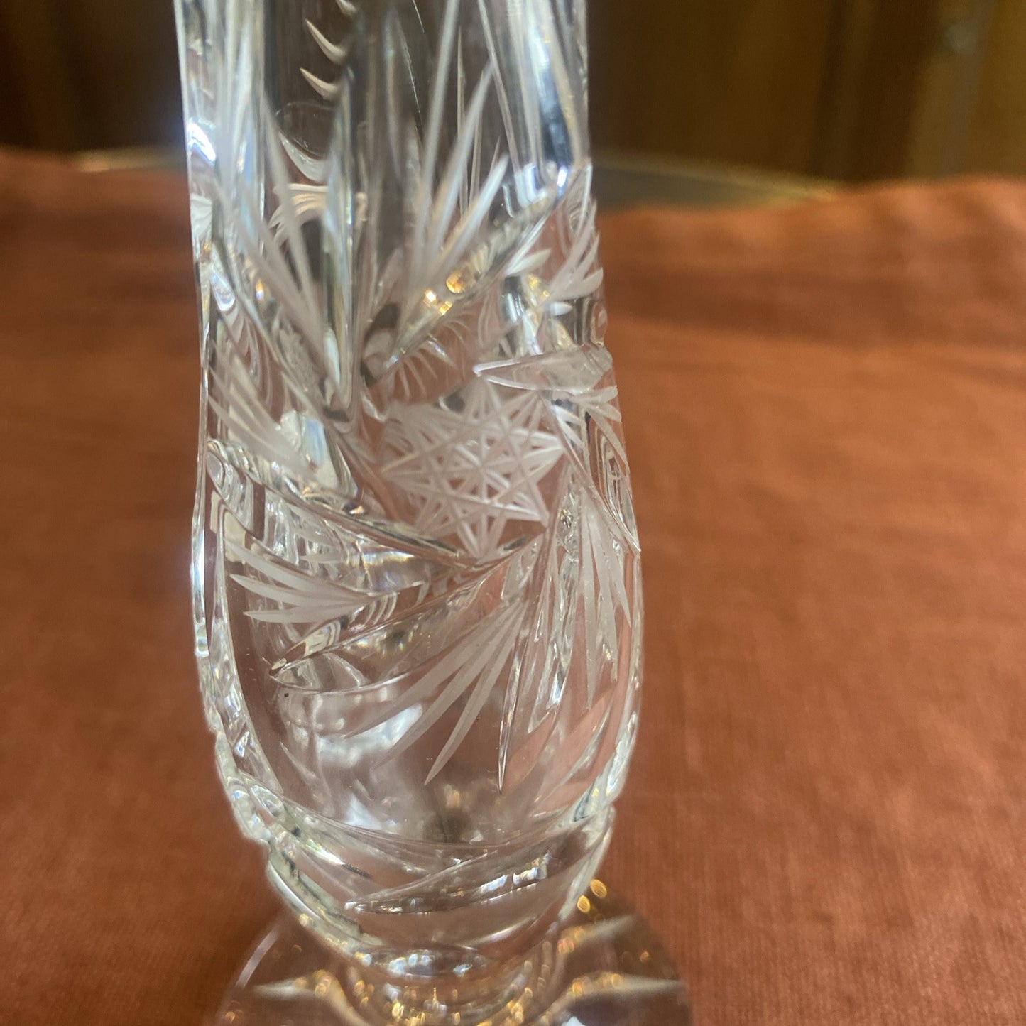 Soliflore En Cristal Taillé