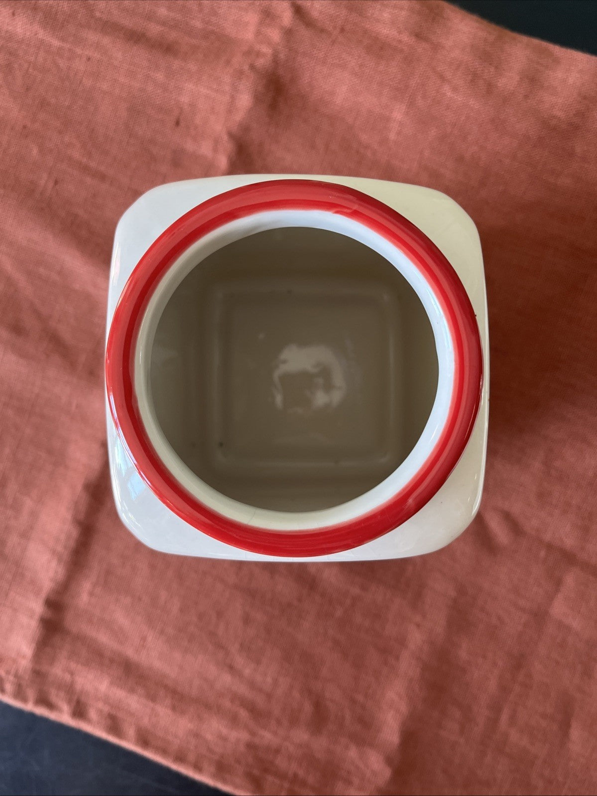 Pot Céramique Poule Rouge
