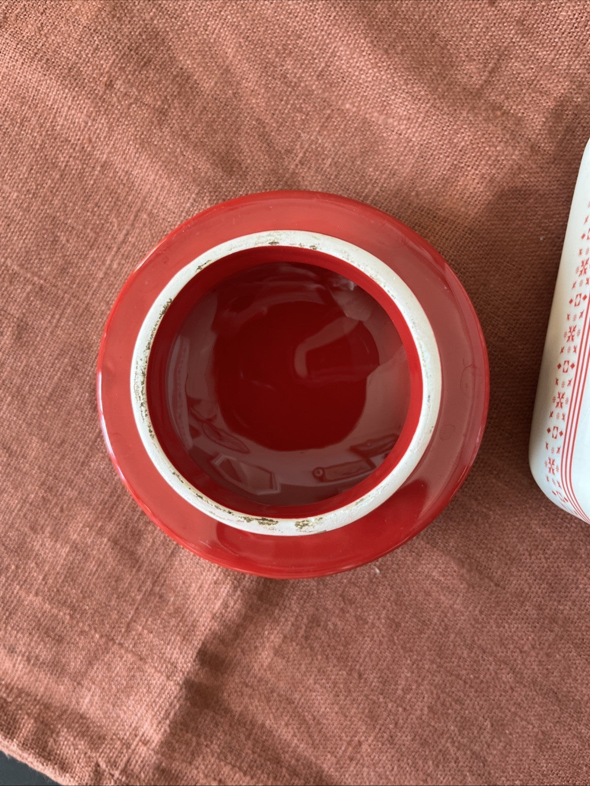 Pot Céramique Poule Rouge