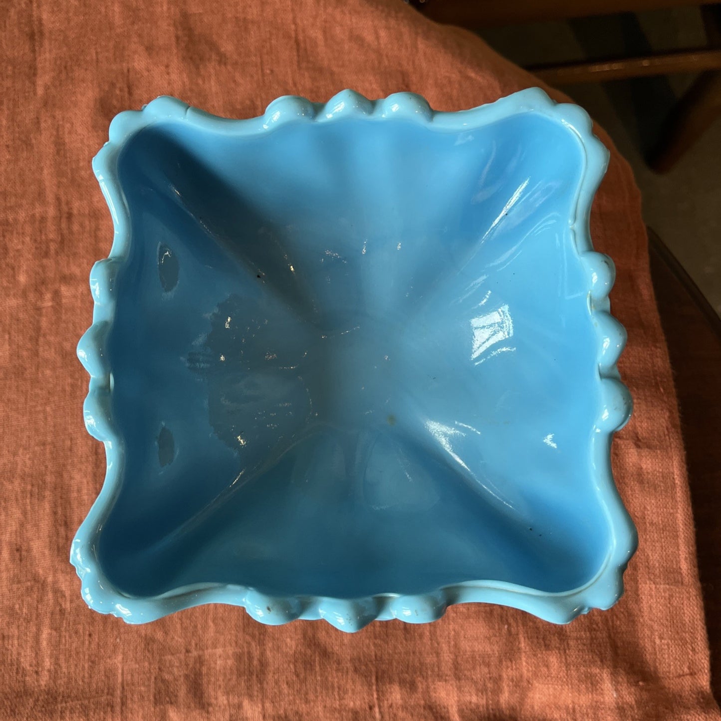 Coupe En Opaline Bleu