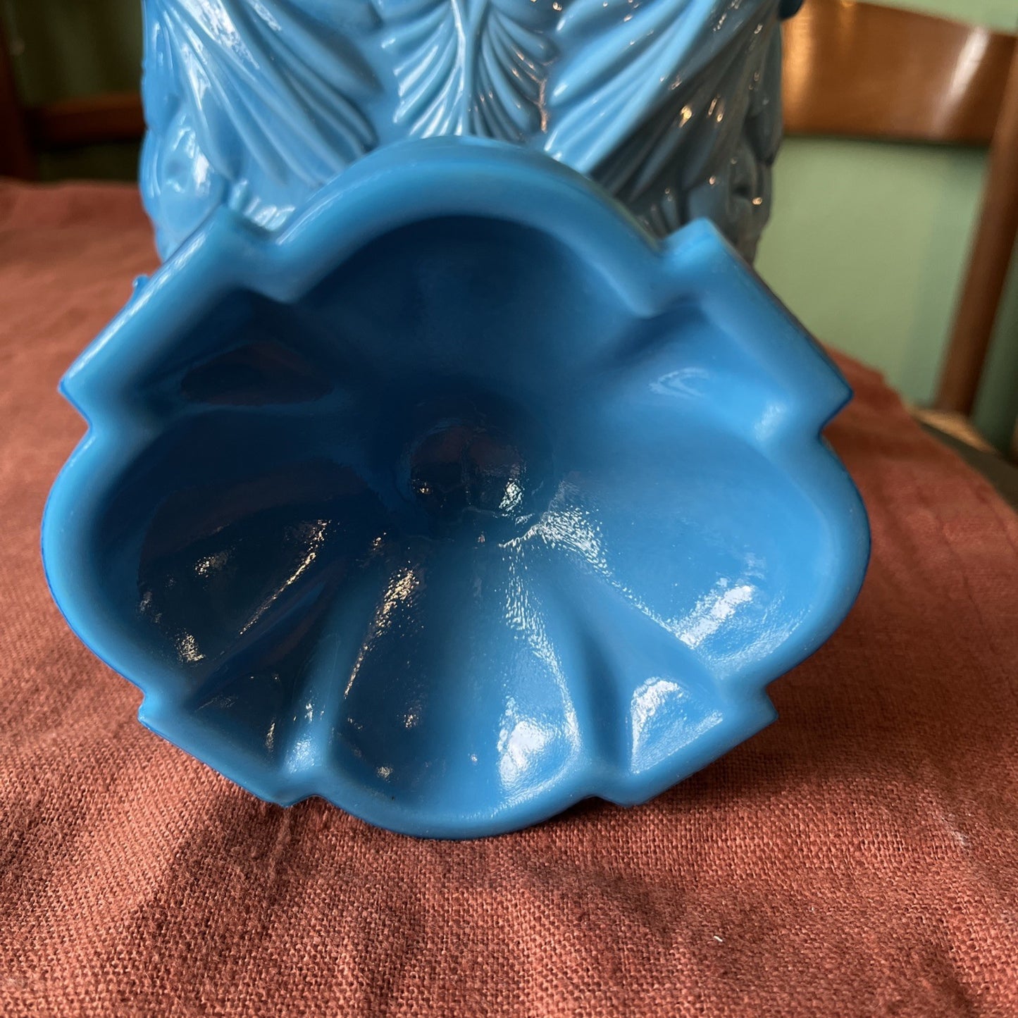 Coupe En Opaline Bleu