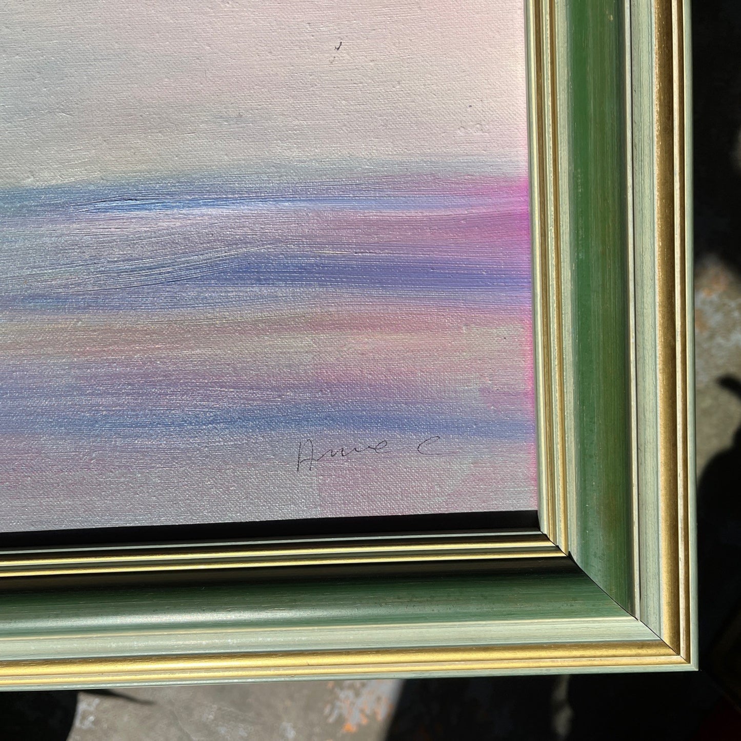Huile Sur Toile Nature Morte Fleurs Encadrement Bois