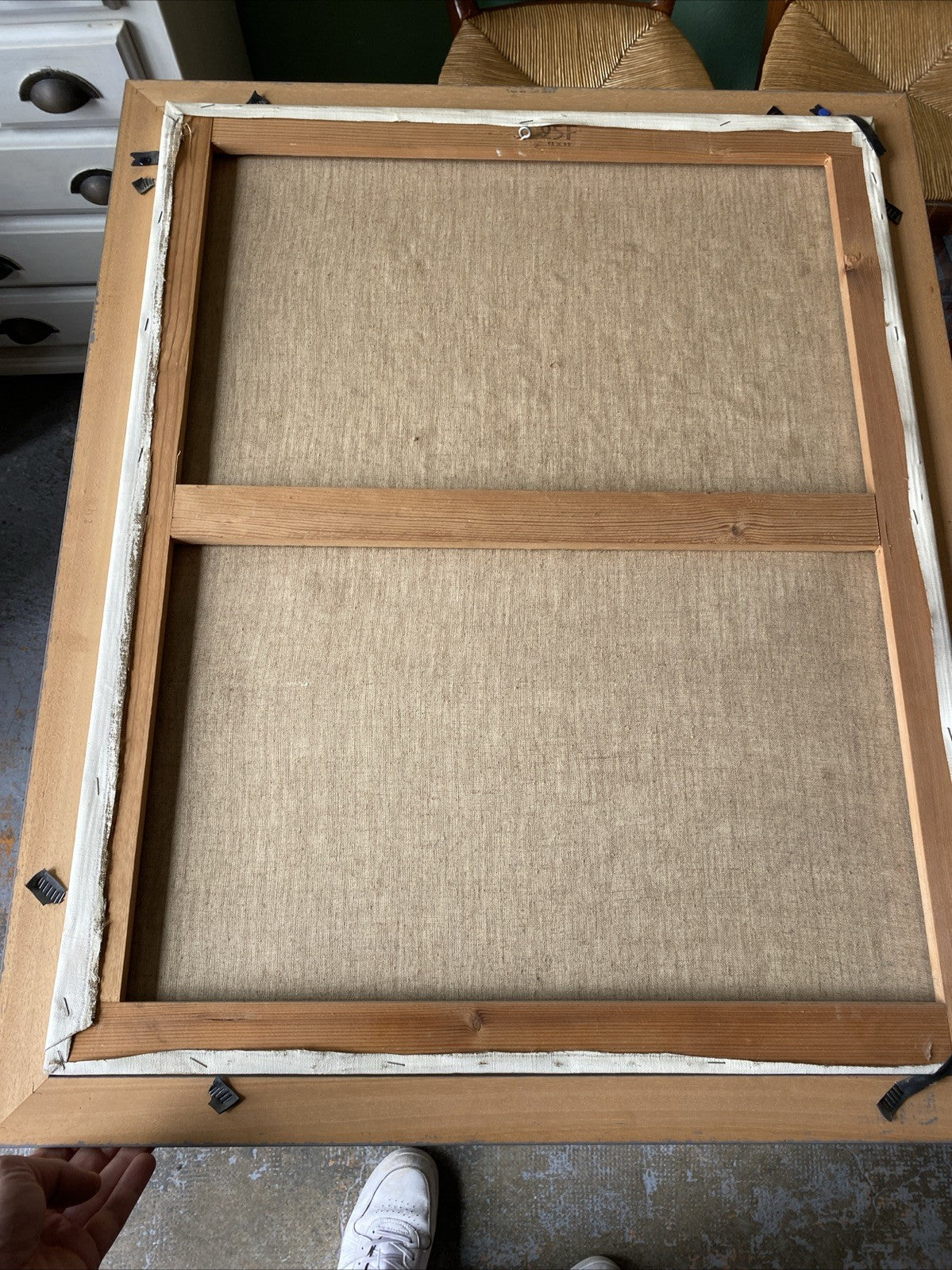 Huile Sur Toile Encadrement En Bois Bouquet De Fleurs