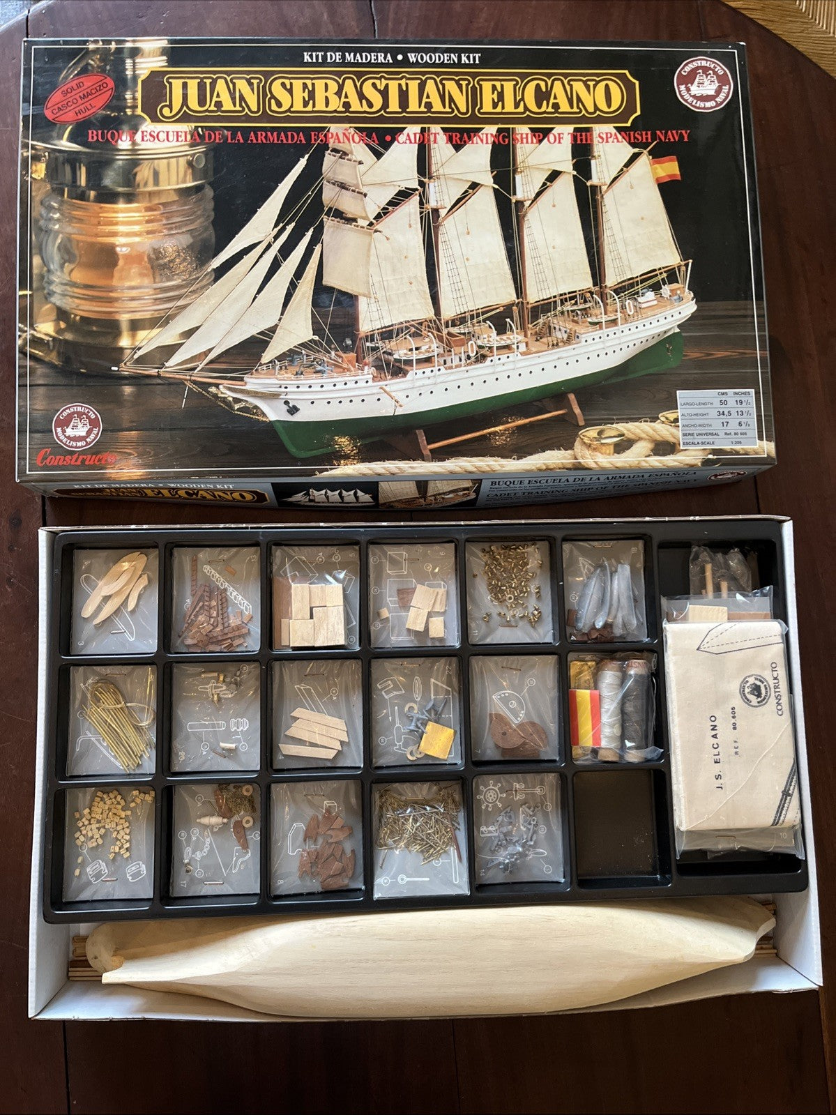 Maquette Bateau À Construire Juan Sebastian Elcano Lit De Madera