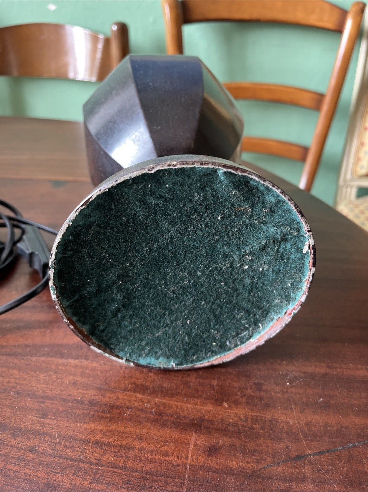 Pied De Lampe Noir En Métal