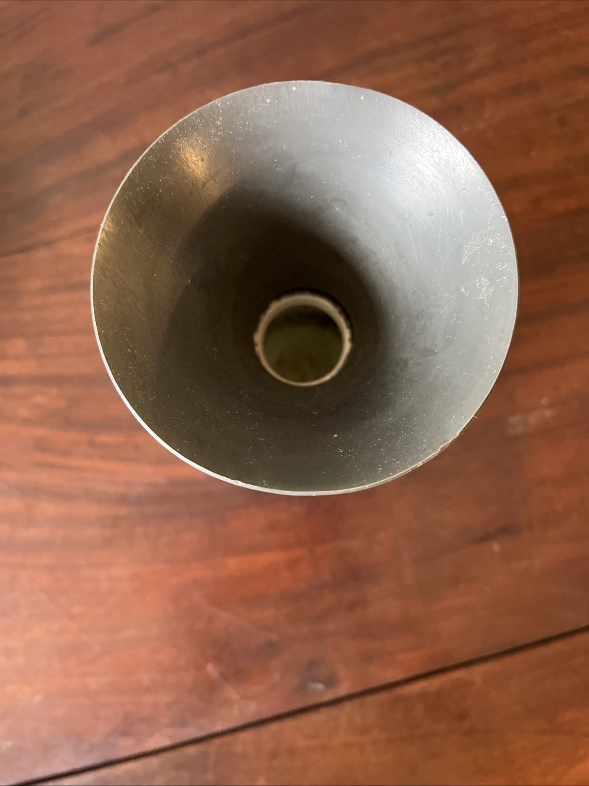 Vase Faïence Et Étain Bleu Et Blanc