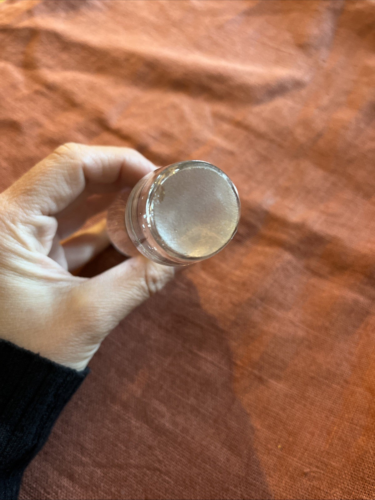 Ancien Bouchon De Carafe En Verre