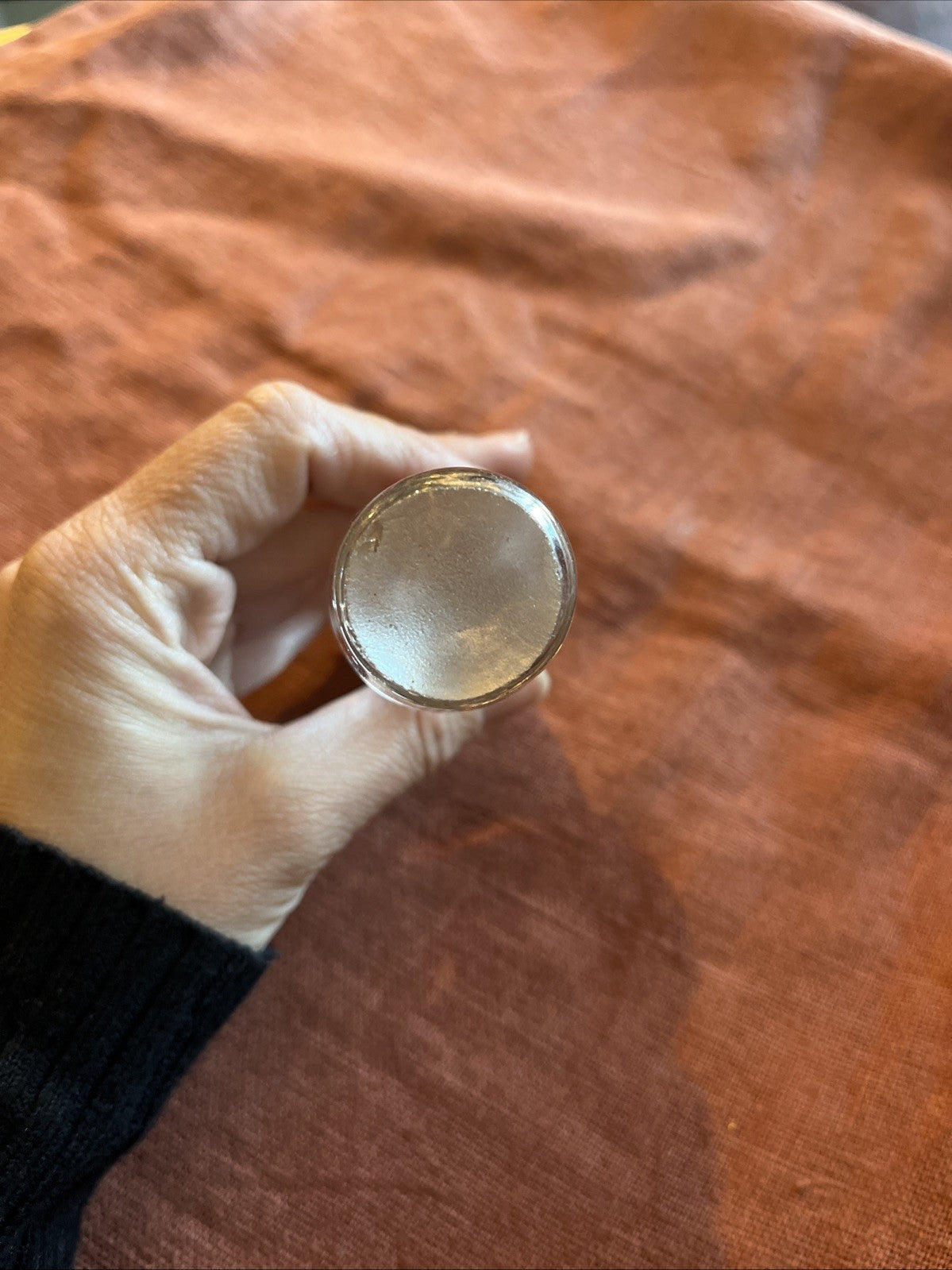 Ancien Bouchon De Carafe En Verre