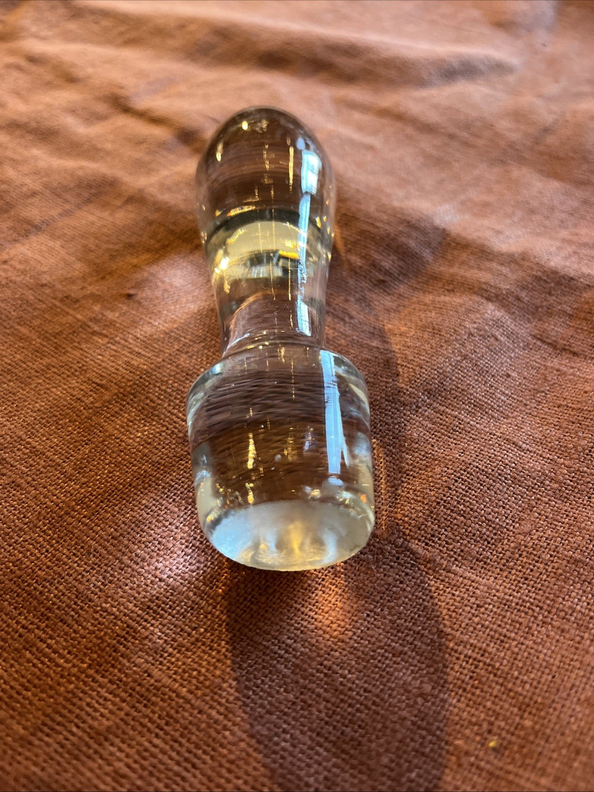 Ancien Bouchon De Carafe En Verre