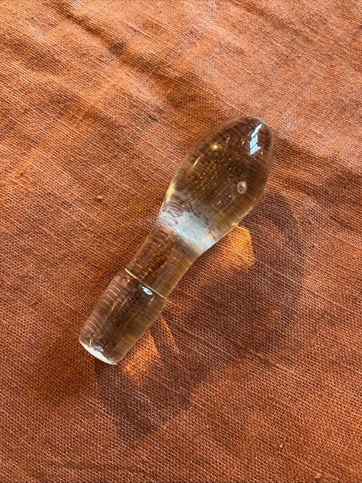 Ancien Bouchon De Carafe En Verre