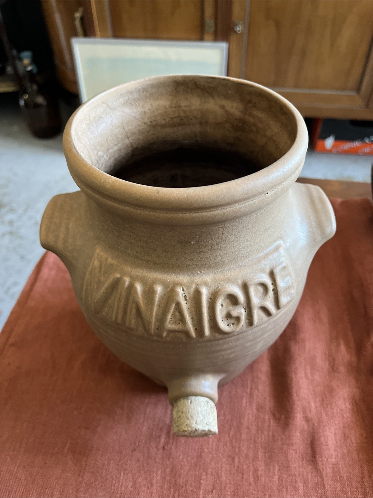 Pot/vinaigrier En Grès