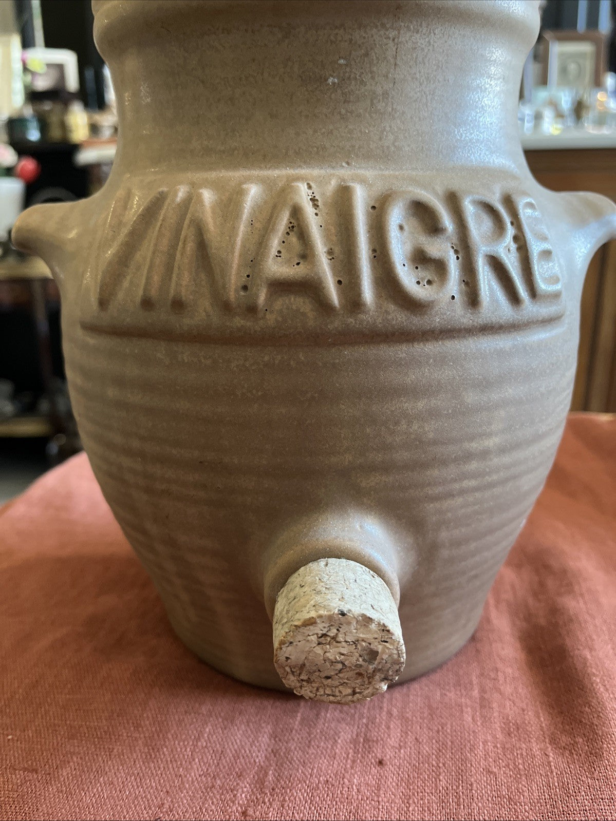 Pot/vinaigrier En Grès