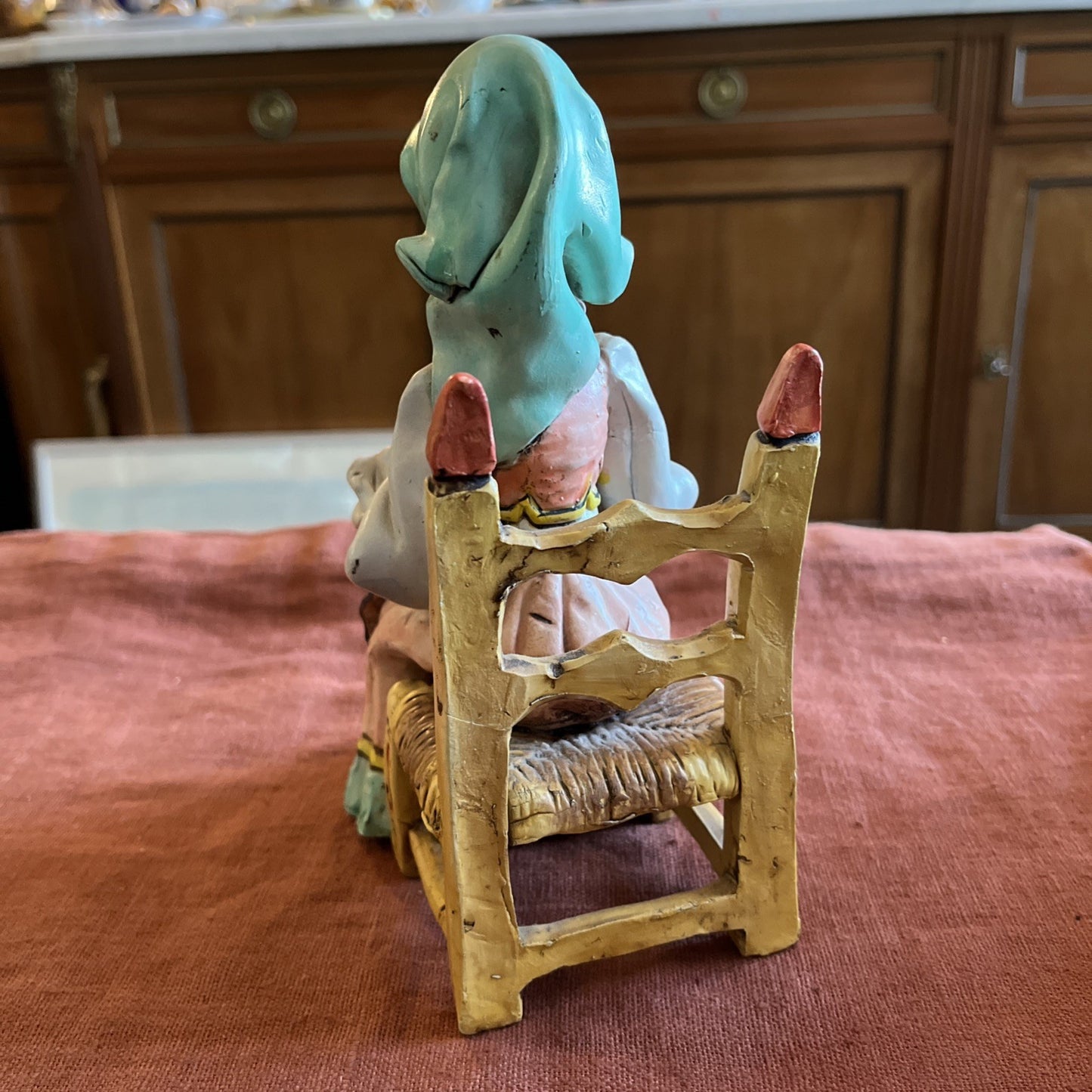 Figurine En Céramique Sorcière Signée A. Massima