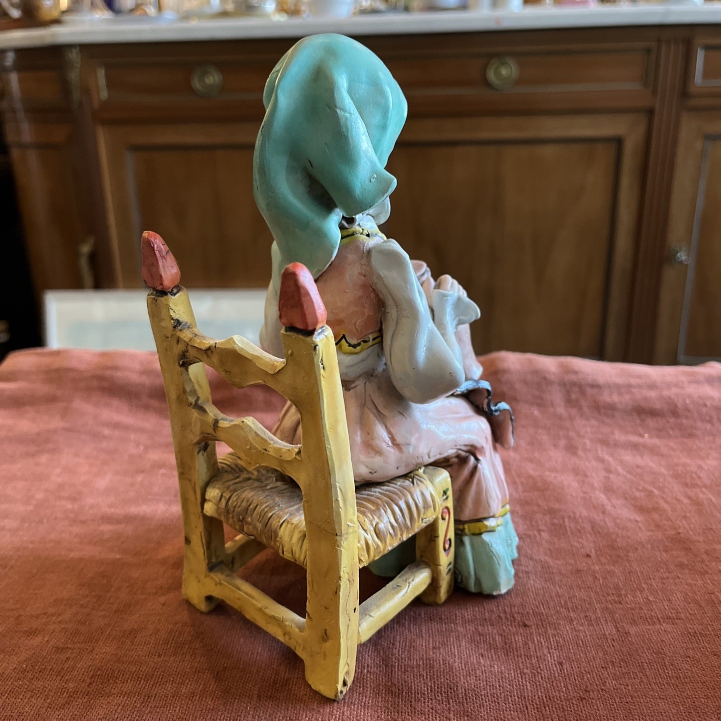 Figurine En Céramique Sorcière Signée A. Massima